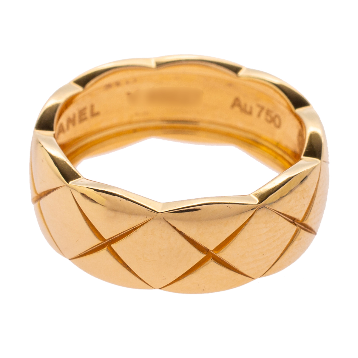 

Chanel Coco Crush Quilted Motif 18K Yellow Gold Band Ring Size