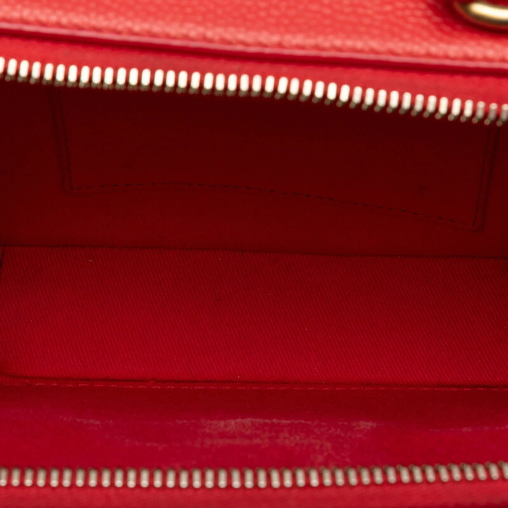 Chanel Red Quilted Caviar Leather Chic Affinity Shoulder Bag 