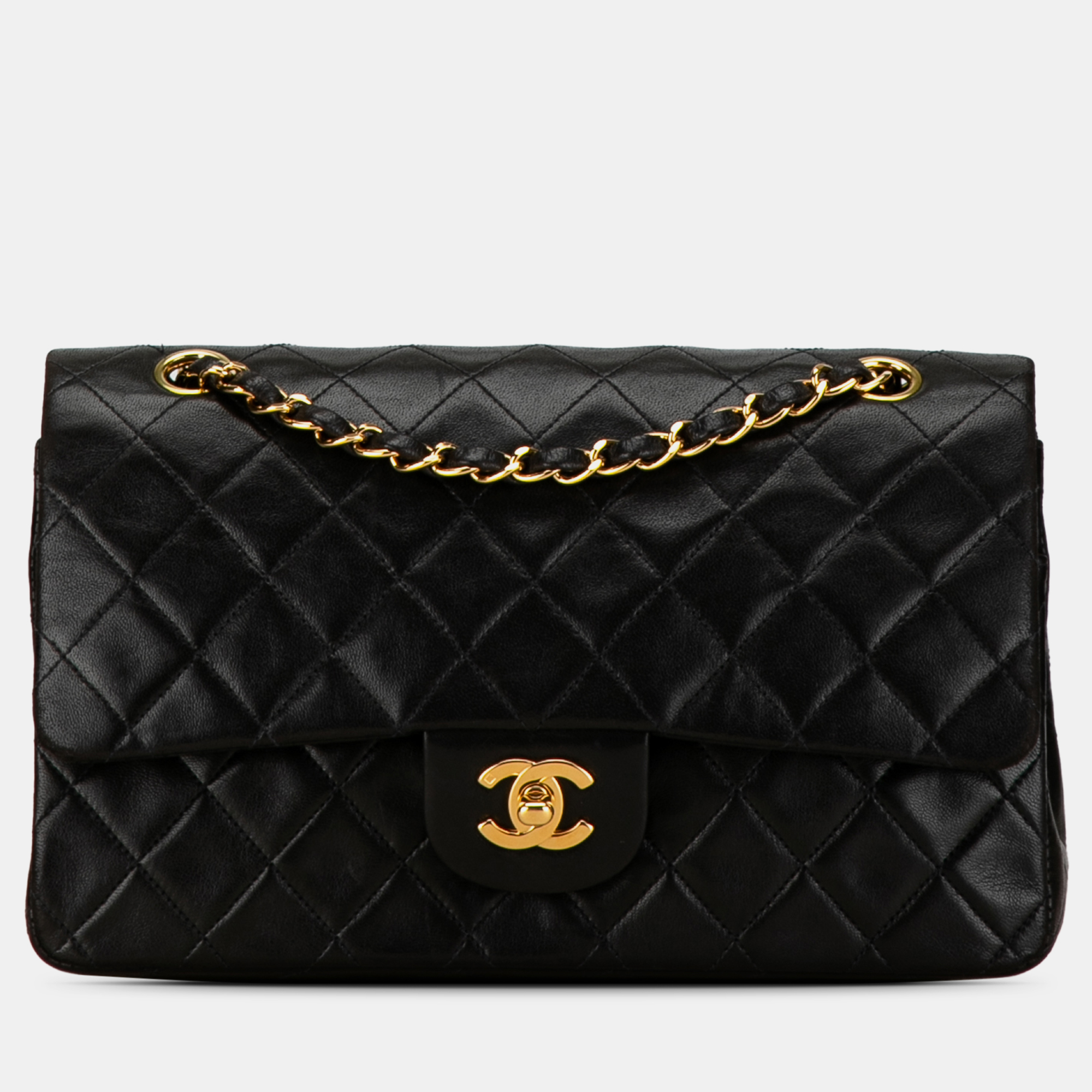 

Chanel Medium Classic Lambskin Double Flap, Black