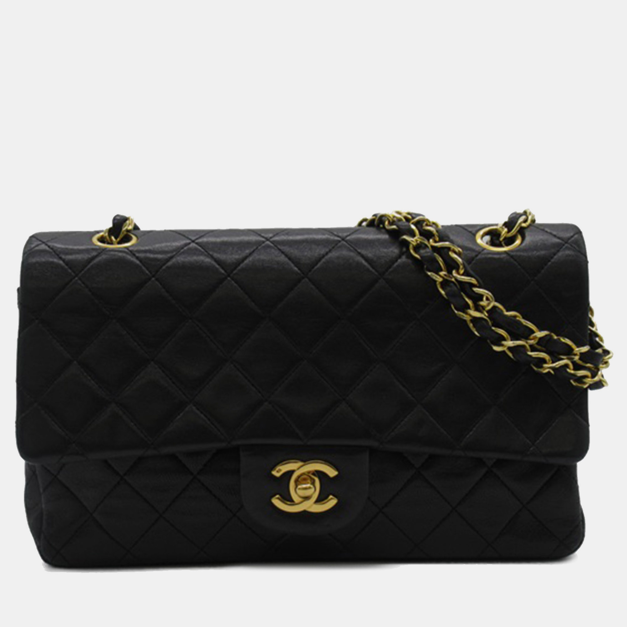 

Chanel Medium Classic Lambskin Double Flap, Black