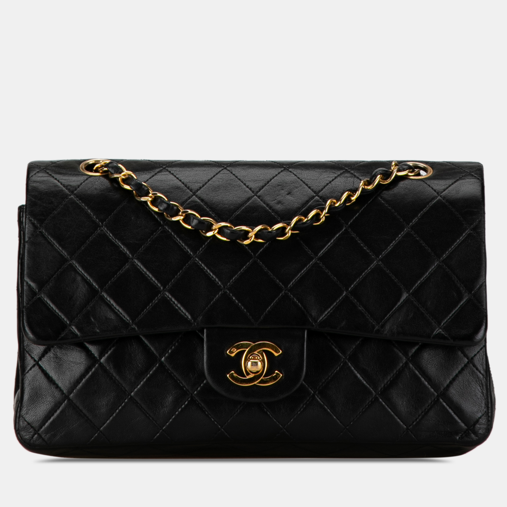 

Chanel Medium Classic Lambskin Double Flap, Black