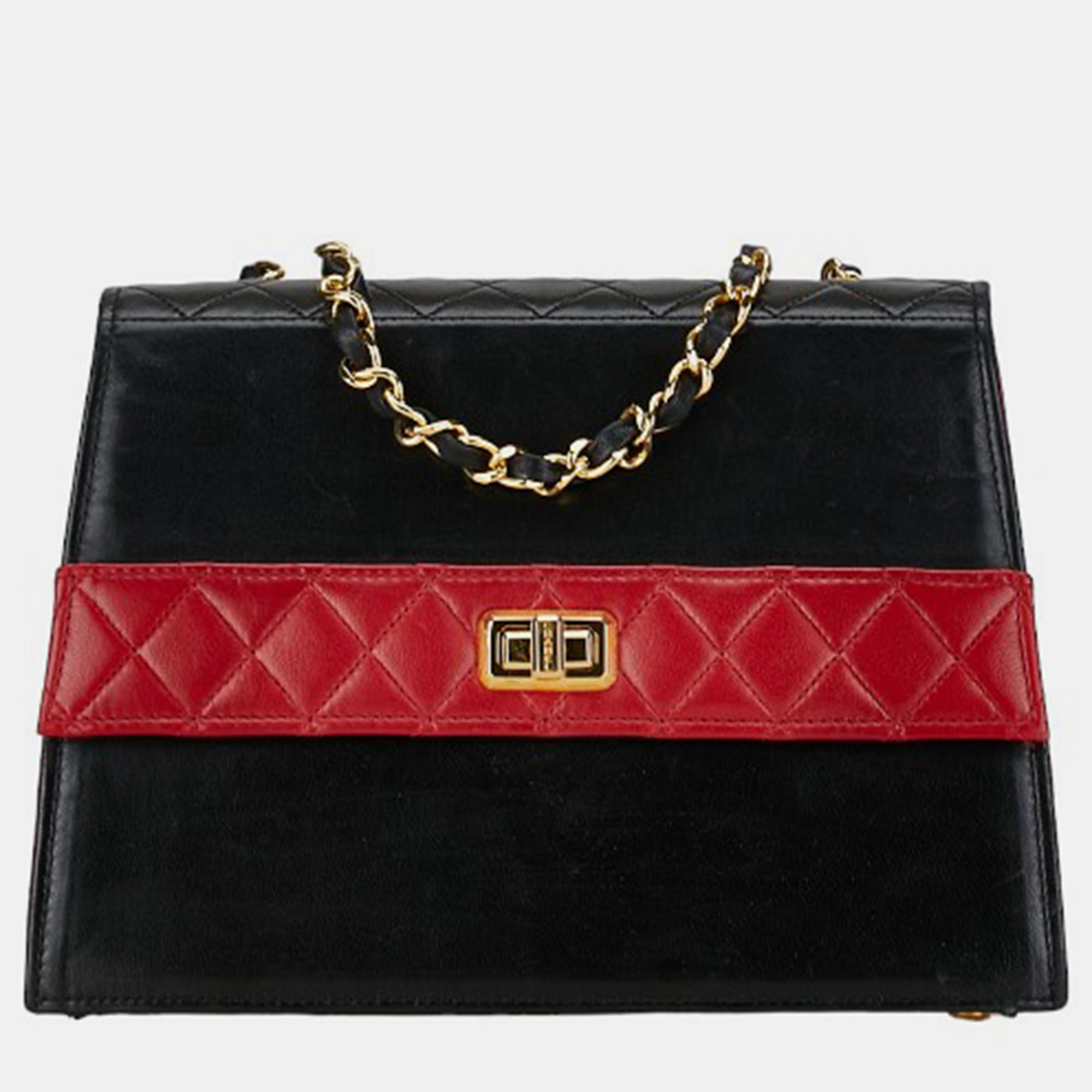 

Chanel Black Leather Reissue Trapezoid Flap Bag