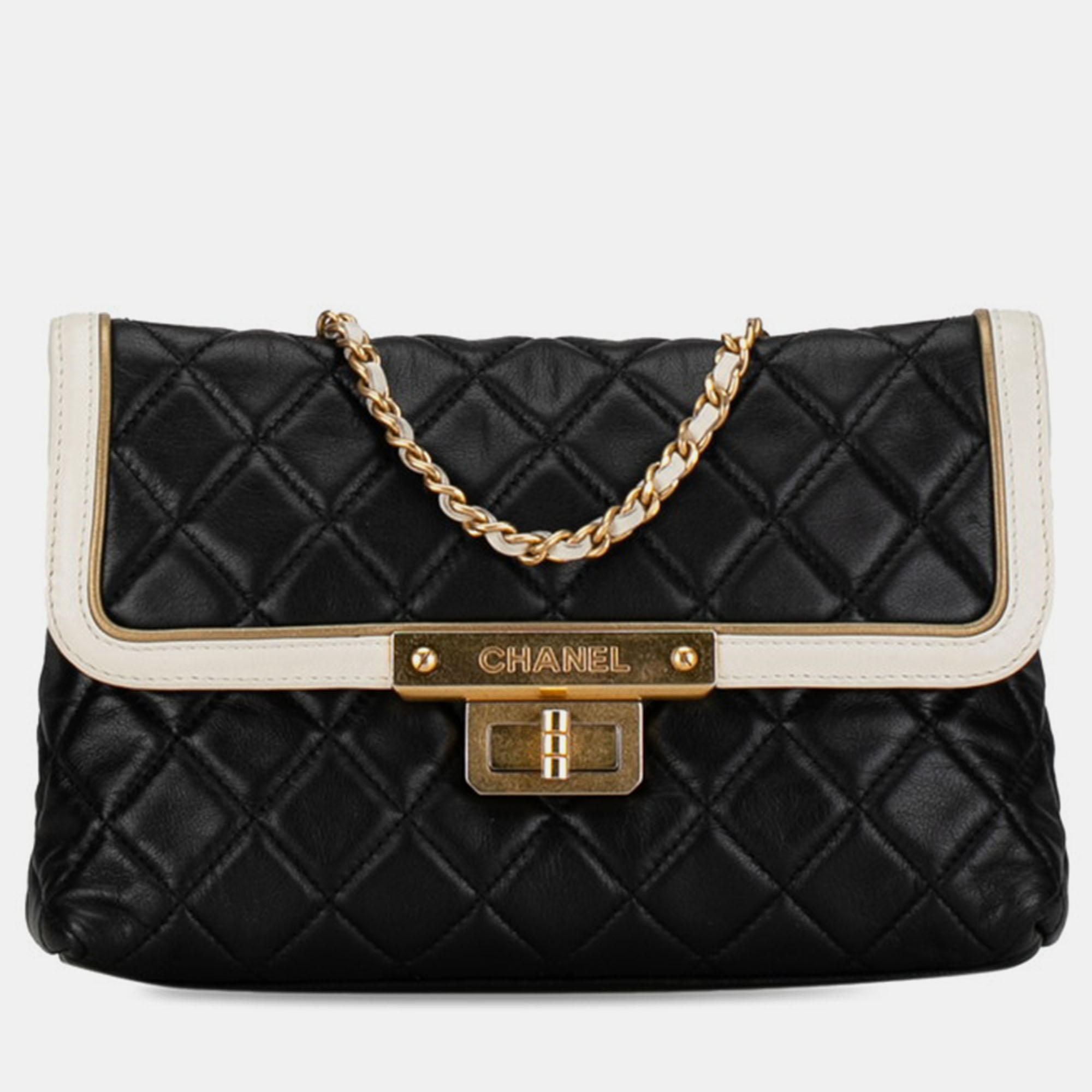 

Chanel Black Quilted Leather Reissue Chain Flap Bag