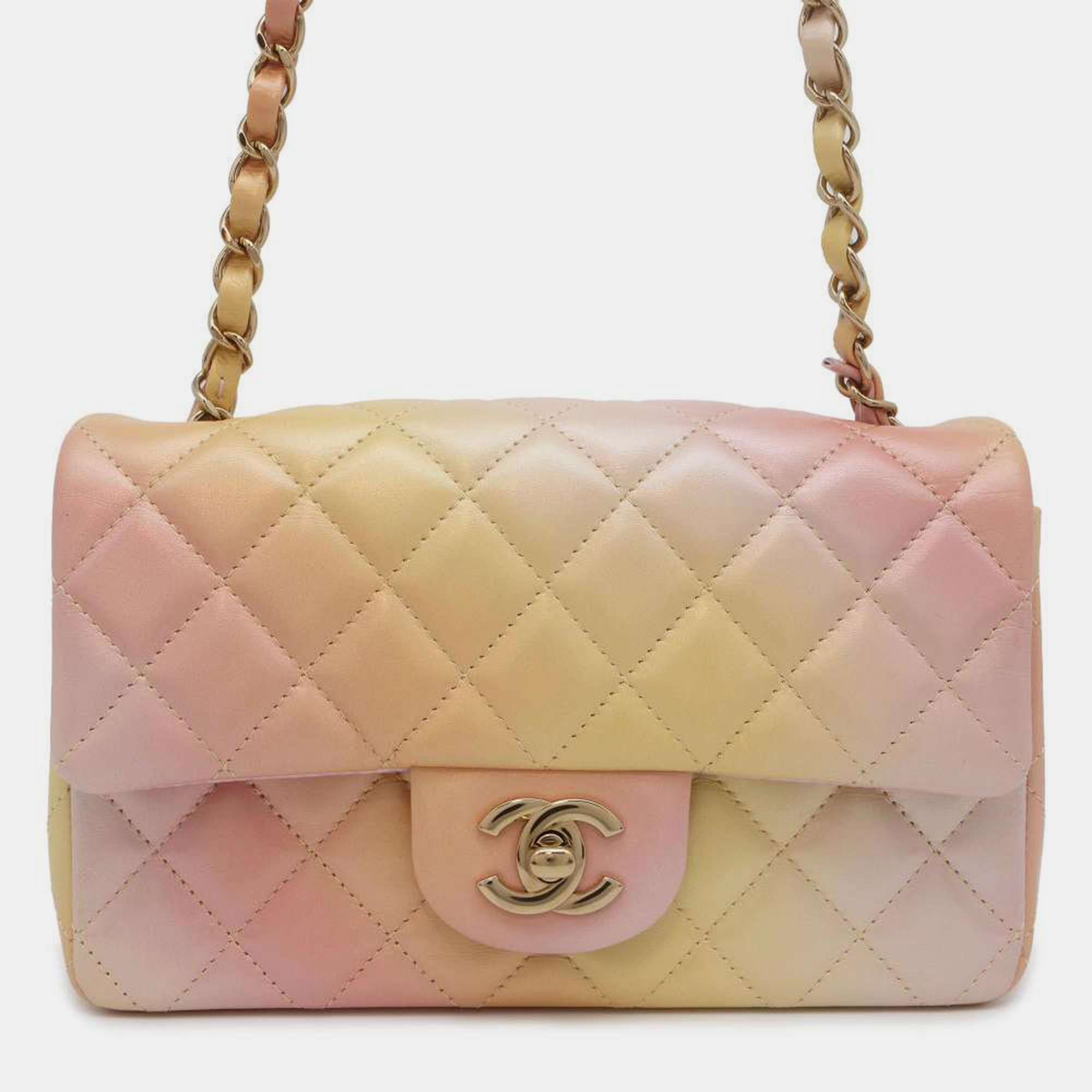 

Chanel Multicolor Leather Rectangular Mini Flap Bag