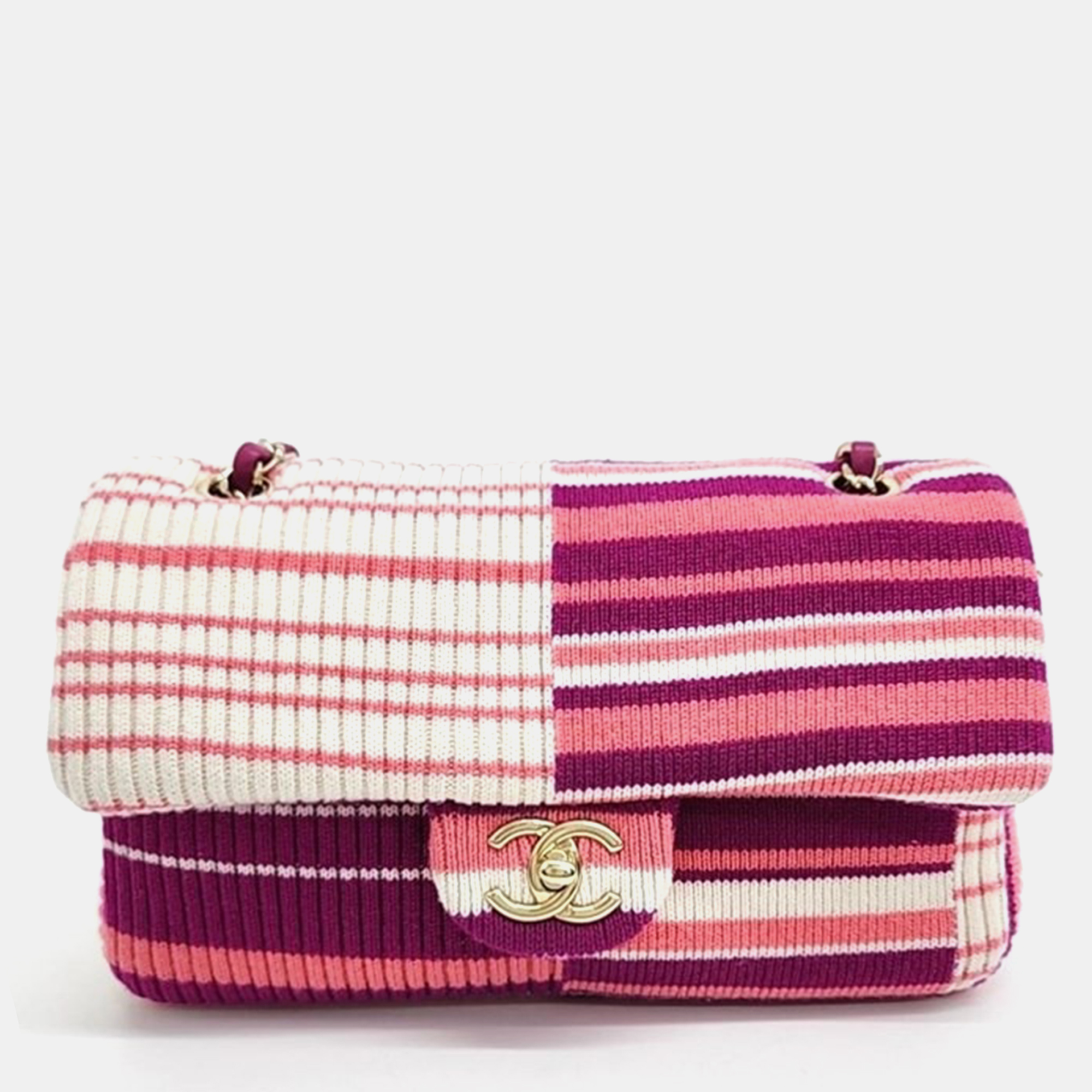 

Chanel Multicolor Fabric Chain Shoulder Bag