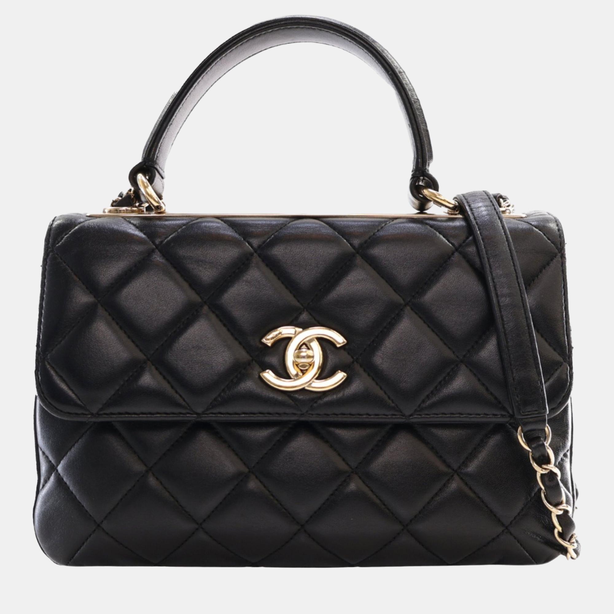 

Chanel Black Small Lambskin Trendy CC Flap