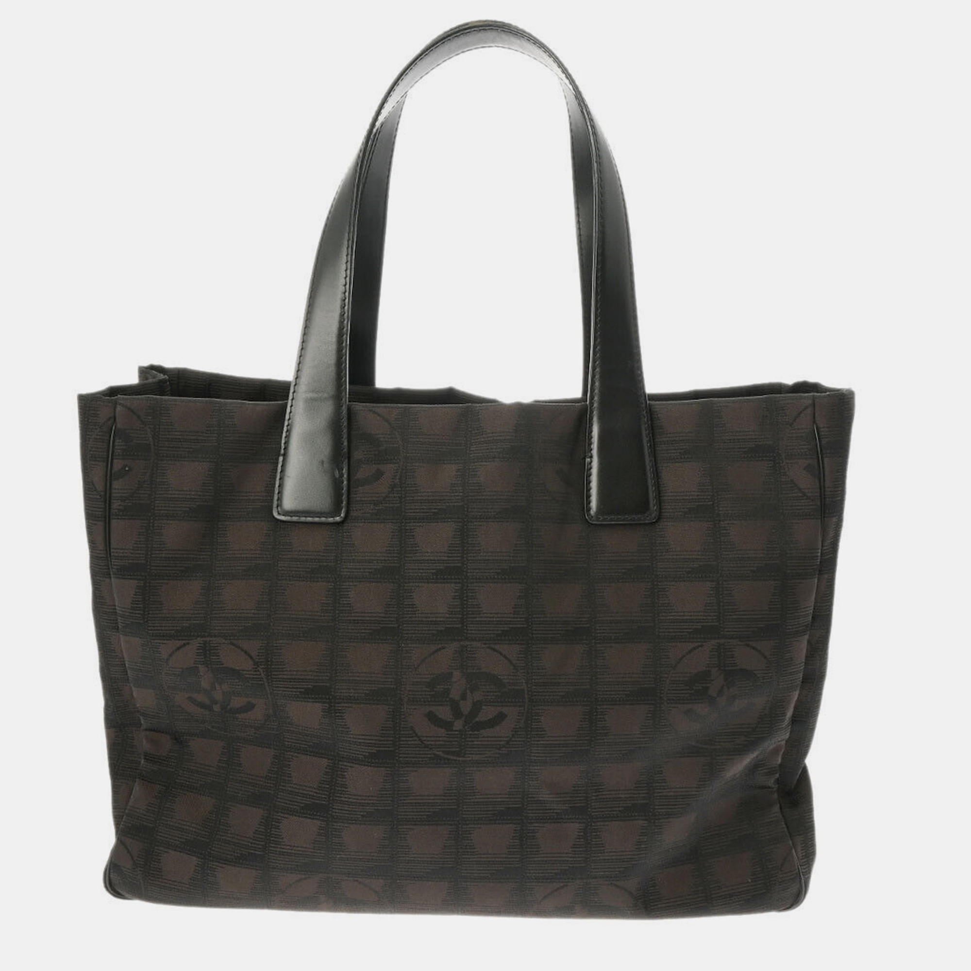 

Chanel Brown Nylon Travel Line Tote Bag