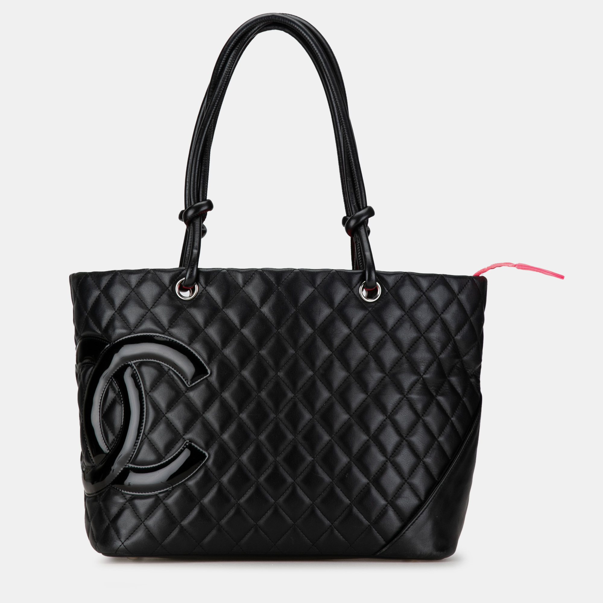 

Chanel Large Lambskin Cambon Ligne Tote Bag, Black