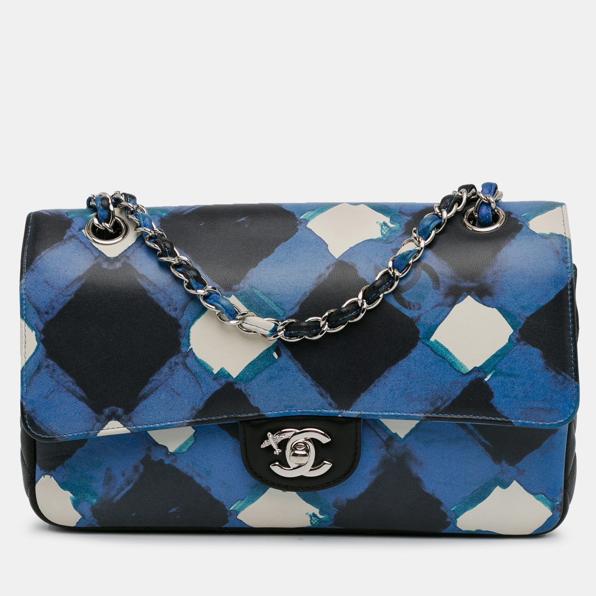 Pre-owned Chanel Medium Classic Airline Double Flap Bag In Multicolor