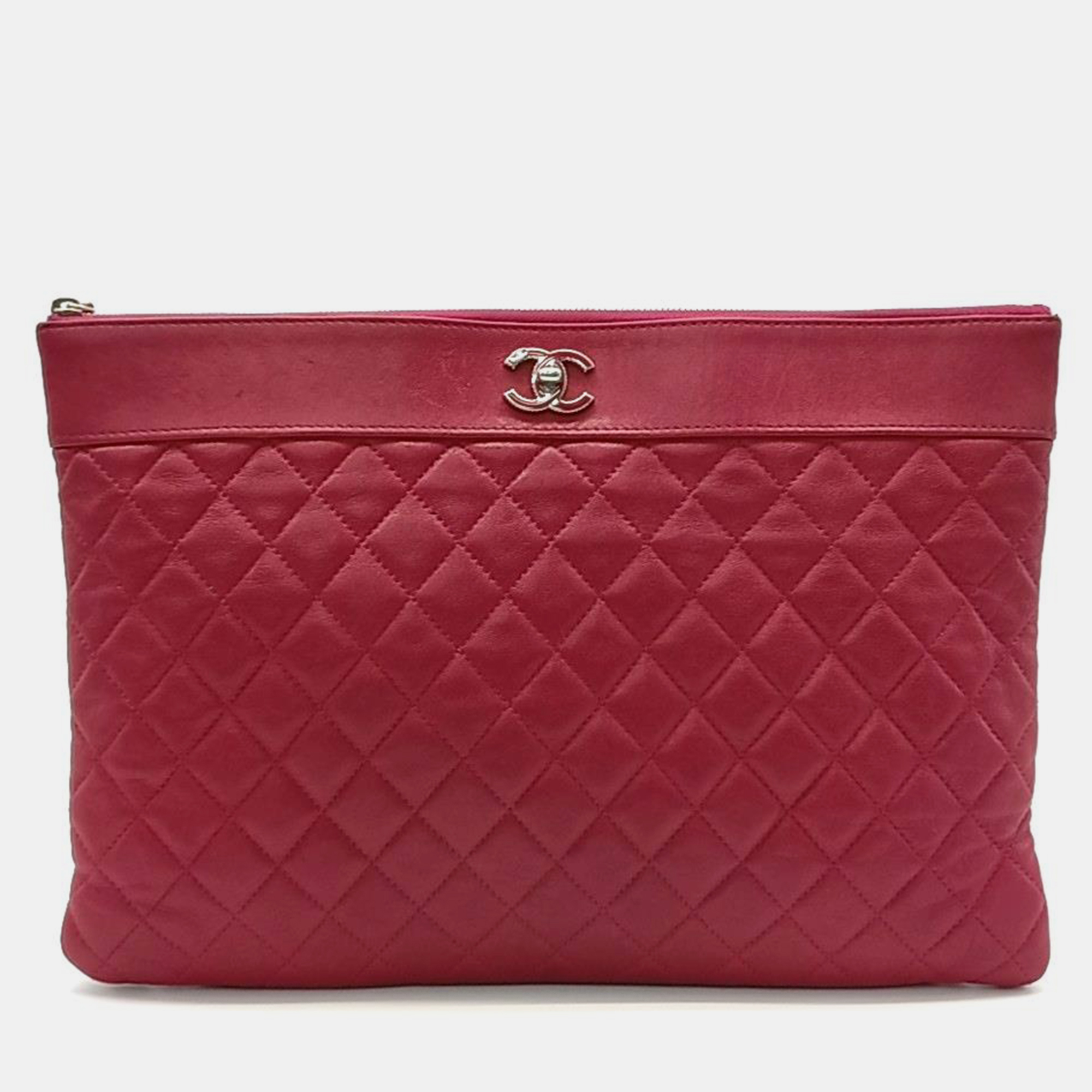

Chanel Mademoiselle Large Clutch, Red