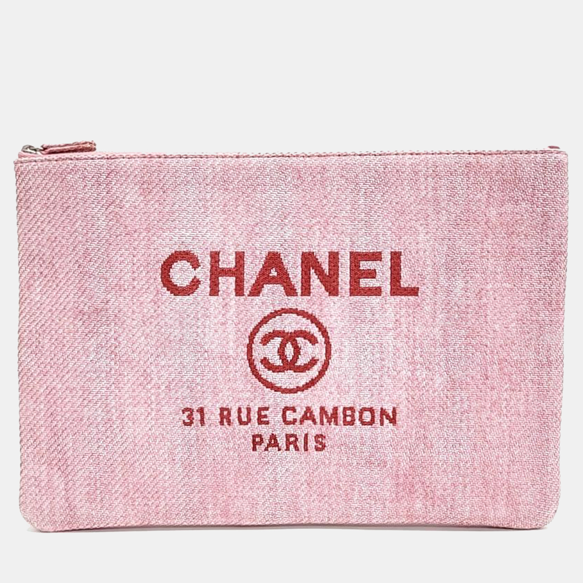 

Chanel Deauville Large Clutch, Pink