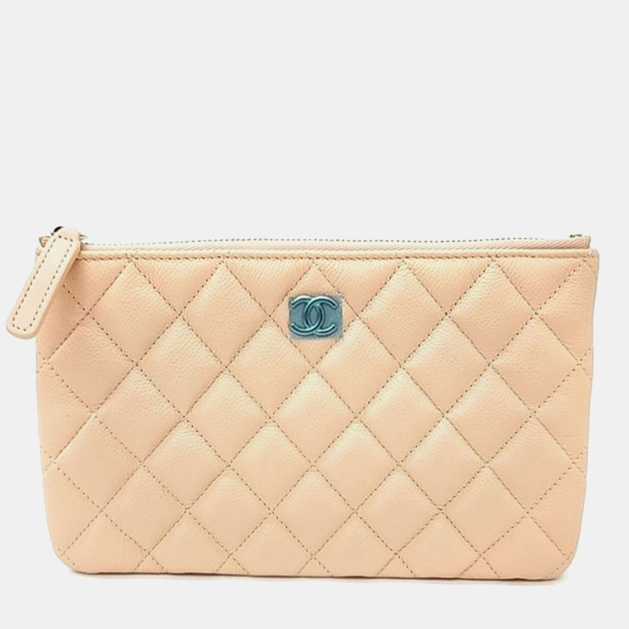 

Chanel caviar pouch, Pink