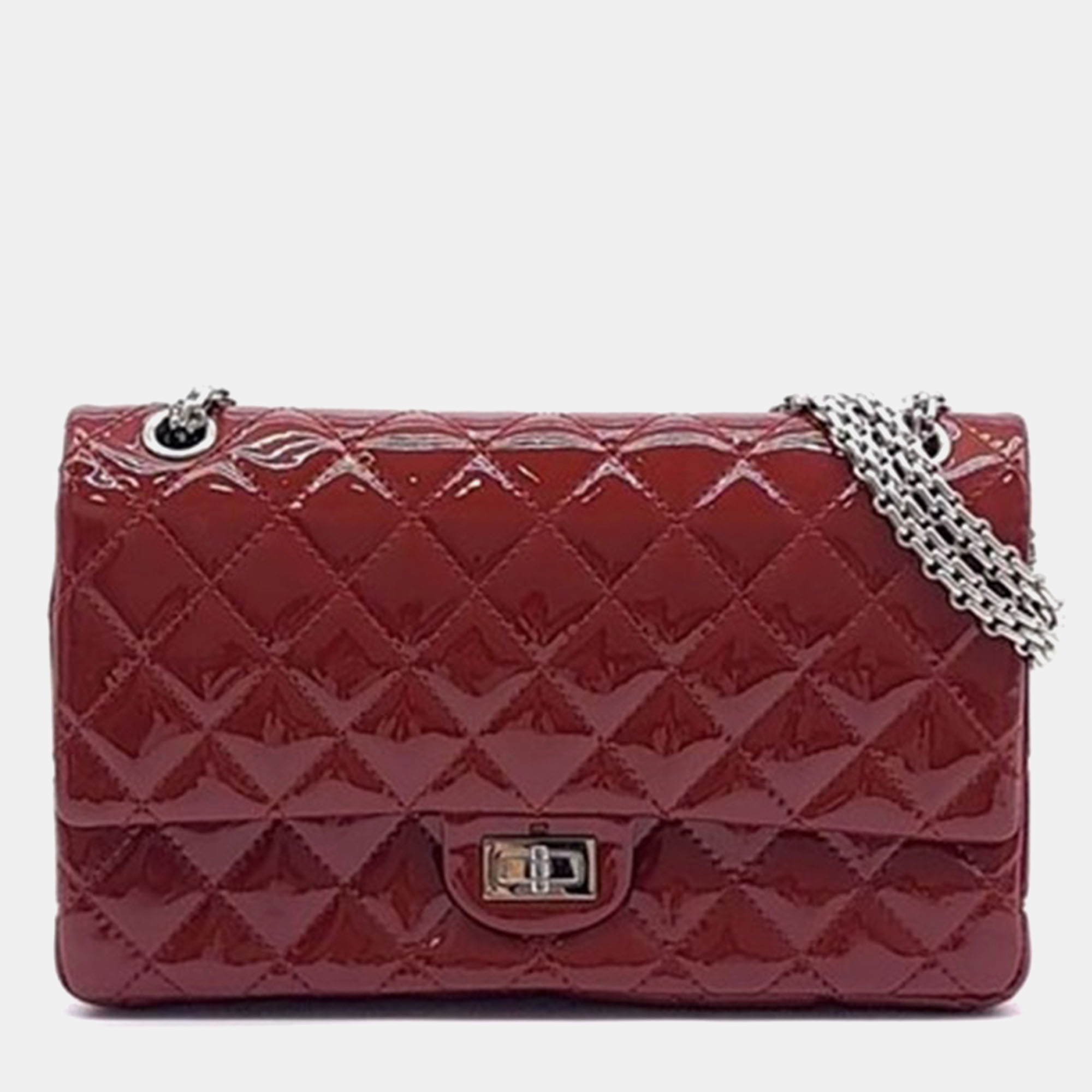 

Chanel Patent Vintage 2.55 Bag 28, Red