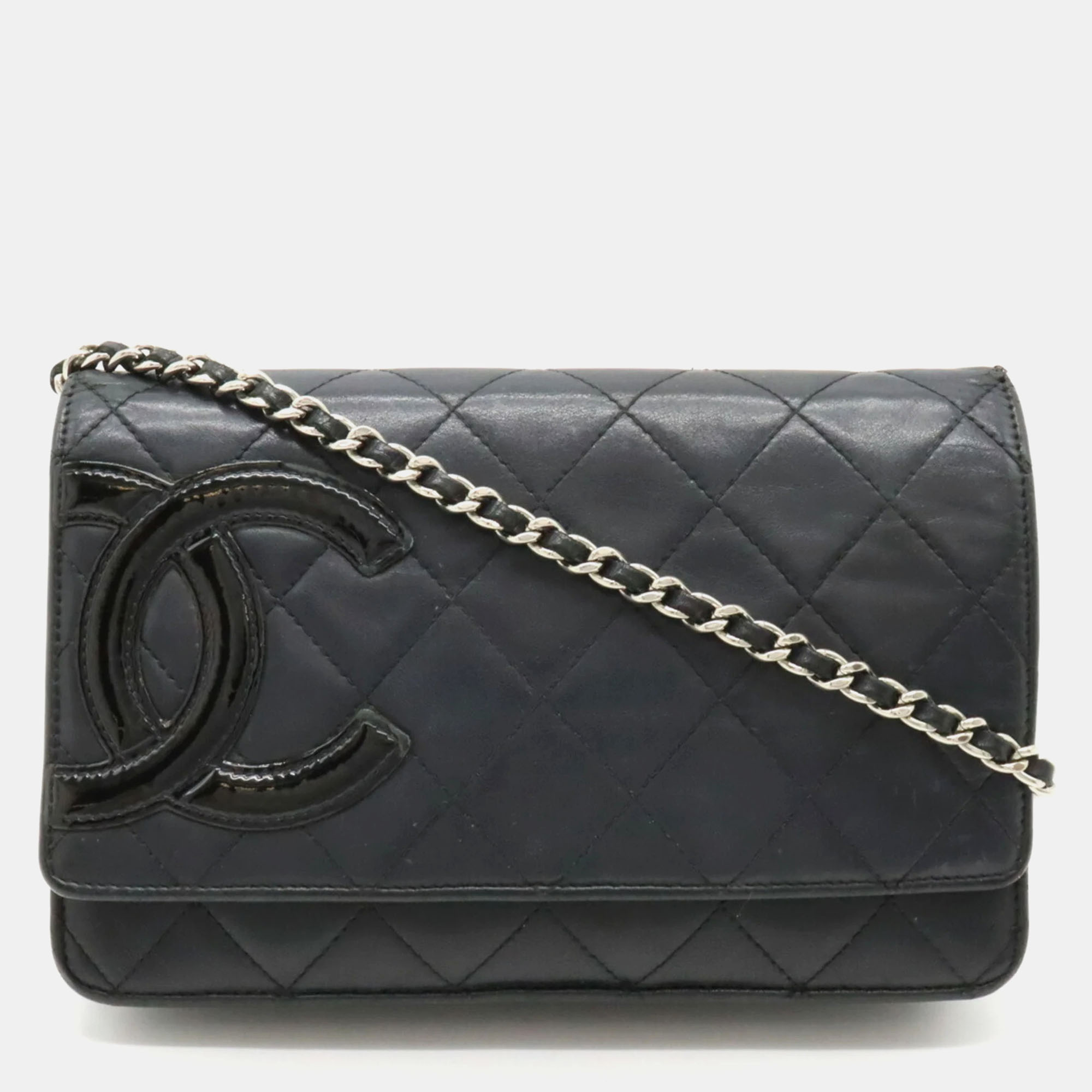 

Chanel Black Quilted Leather Cambon Ligne WOC Clutch Bag