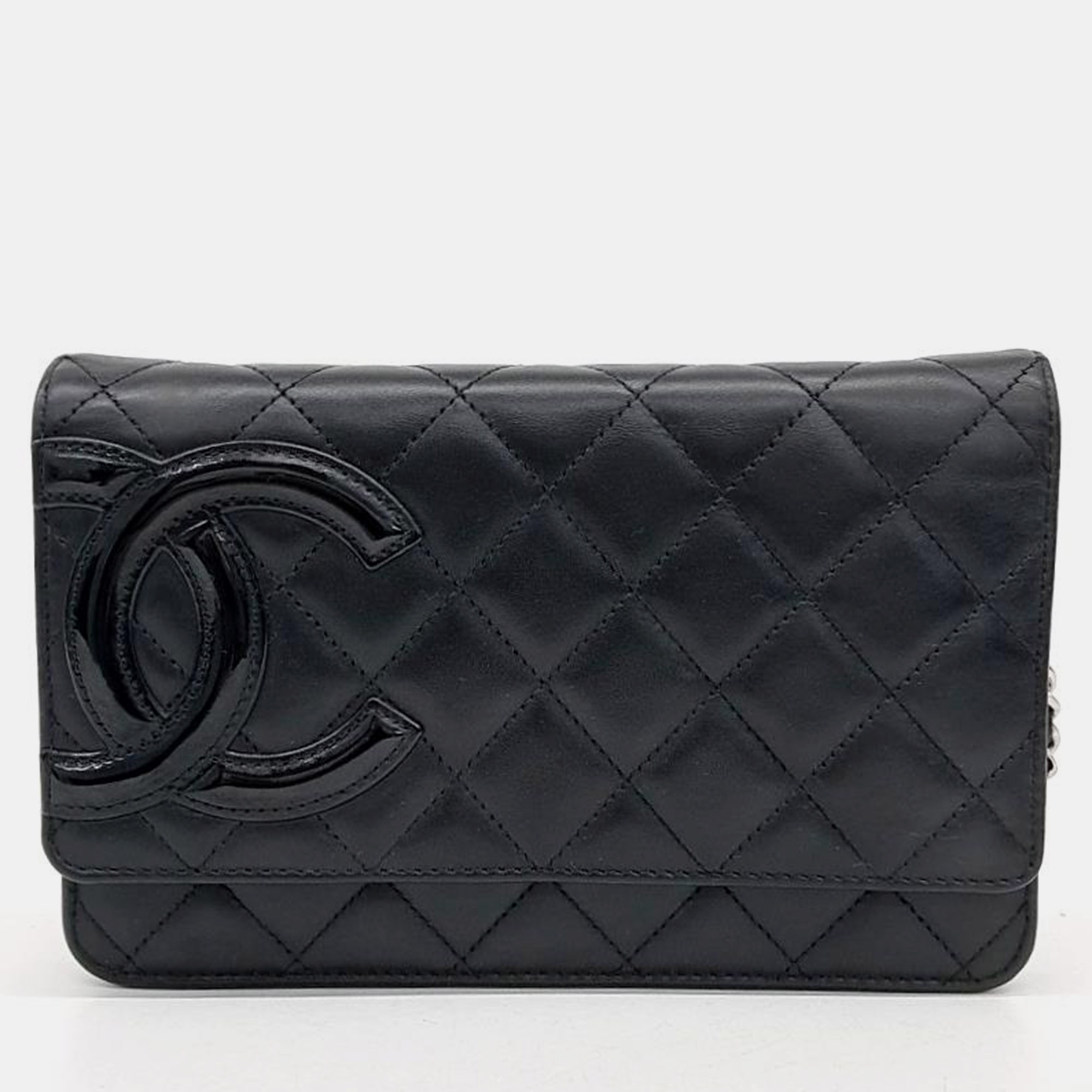 

Chanel Cambon WOC Mini Crossbody Bag, Black