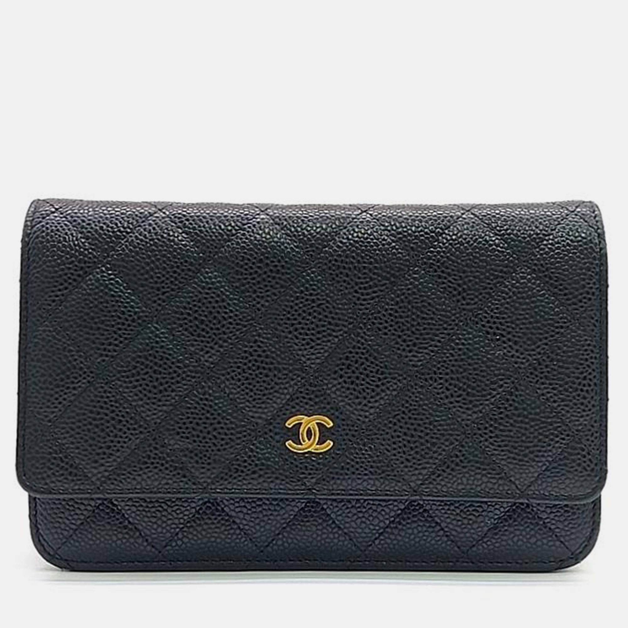 

Chanel Caviar WOC Mini Crossbody Bag, Black