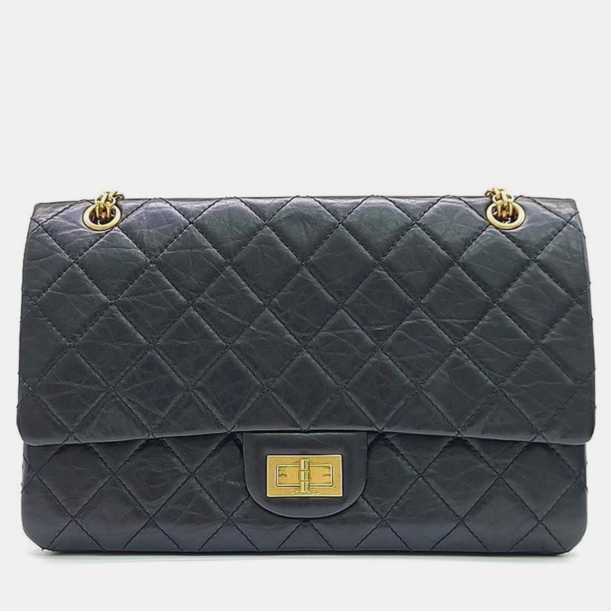 

Chanel Vintage 2.55 Bag 32 Bag, Black