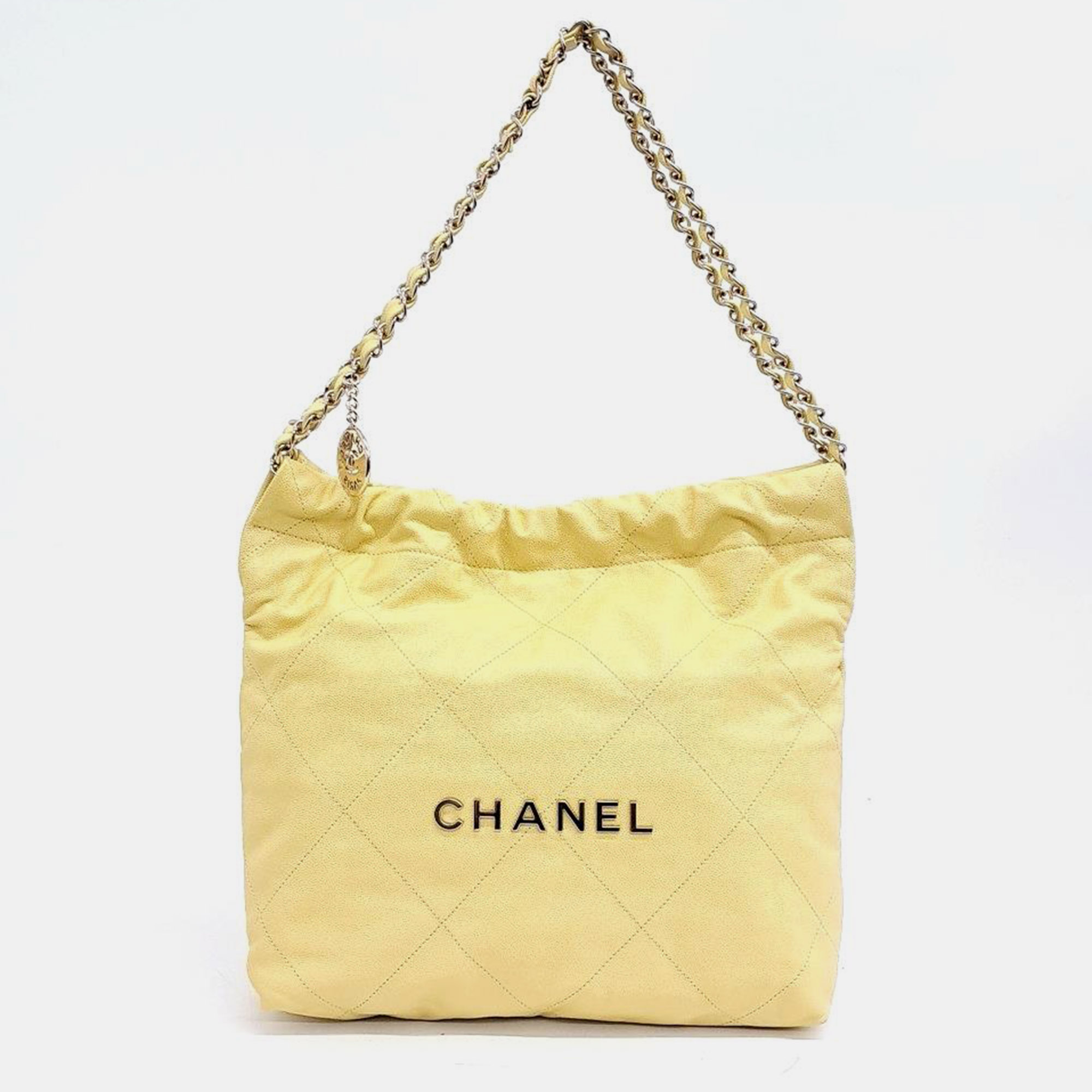 

Chanel Caviar 22 Small Bag, Yellow