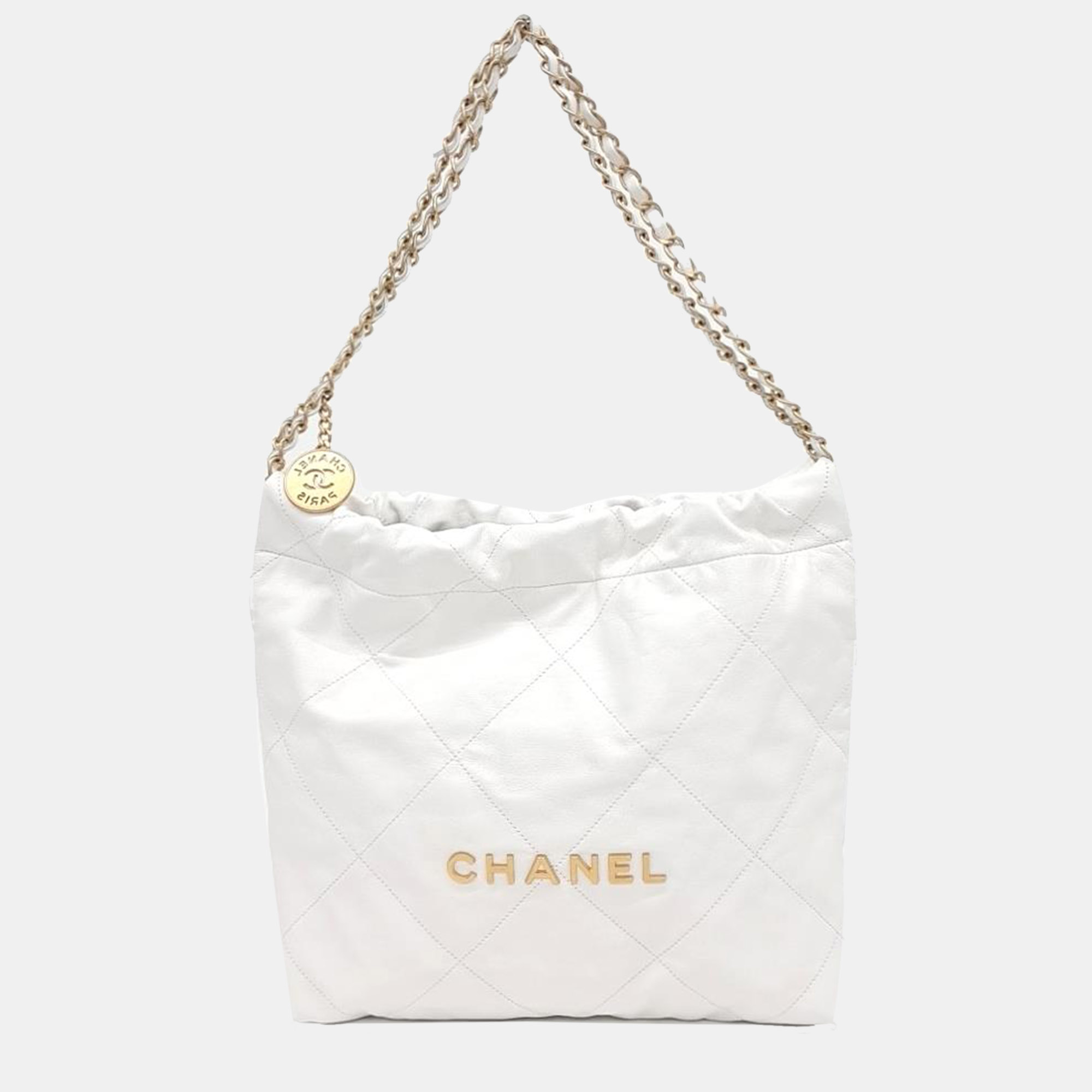 

Chanel 22 Small Bag, White