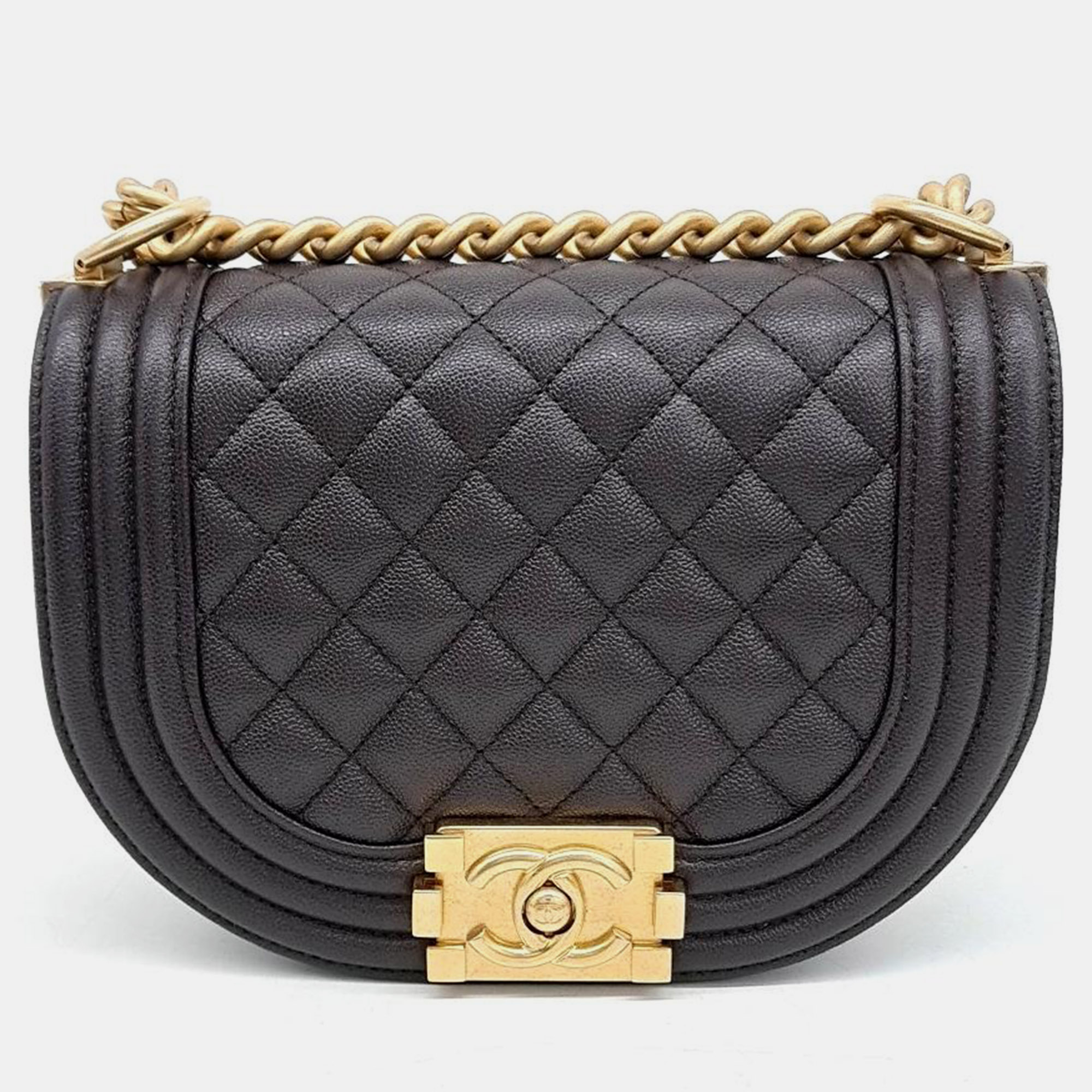 

Chanel Boy Messenger Bag, Black