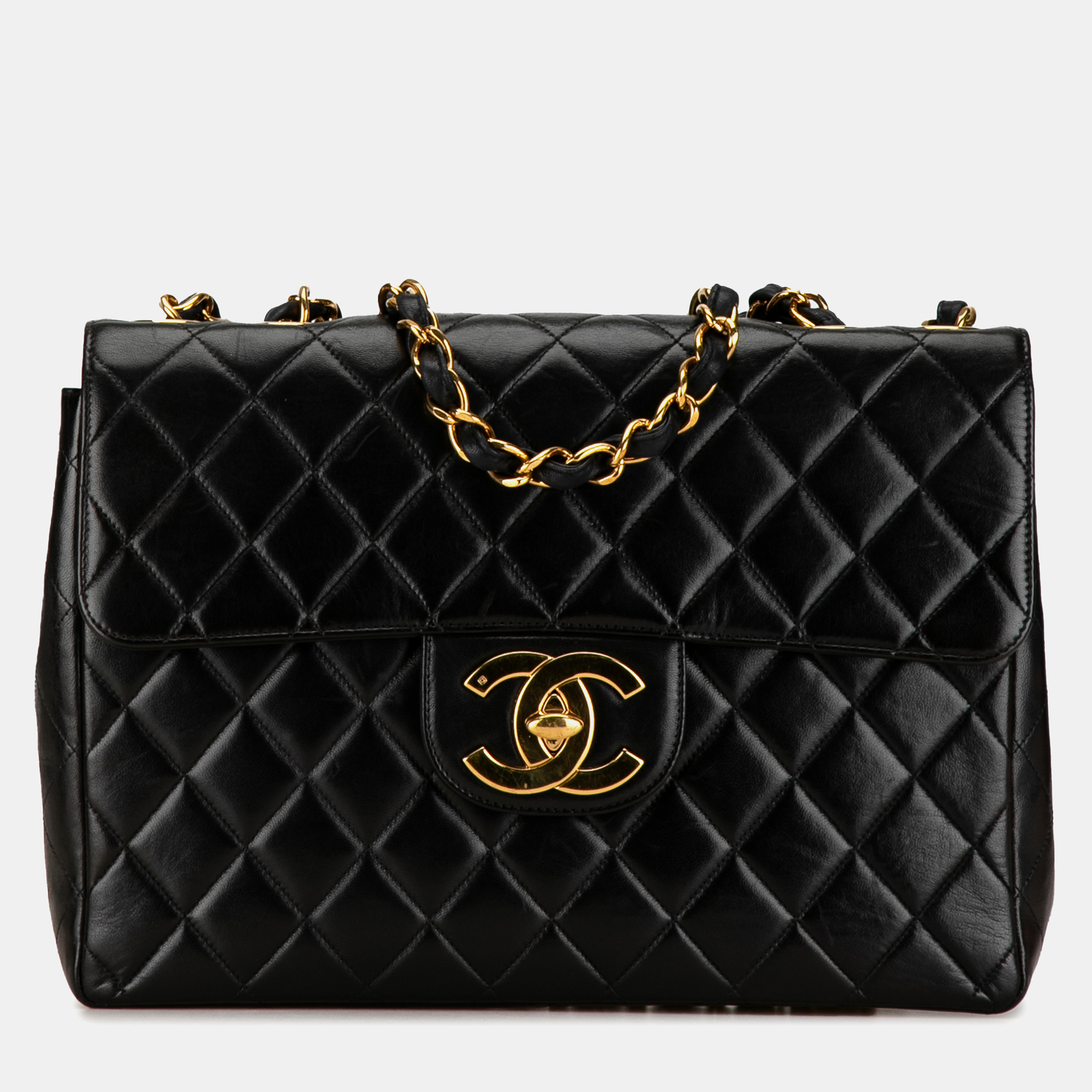 

Chanel Jumbo Classic Lambskin Single Flap, Black