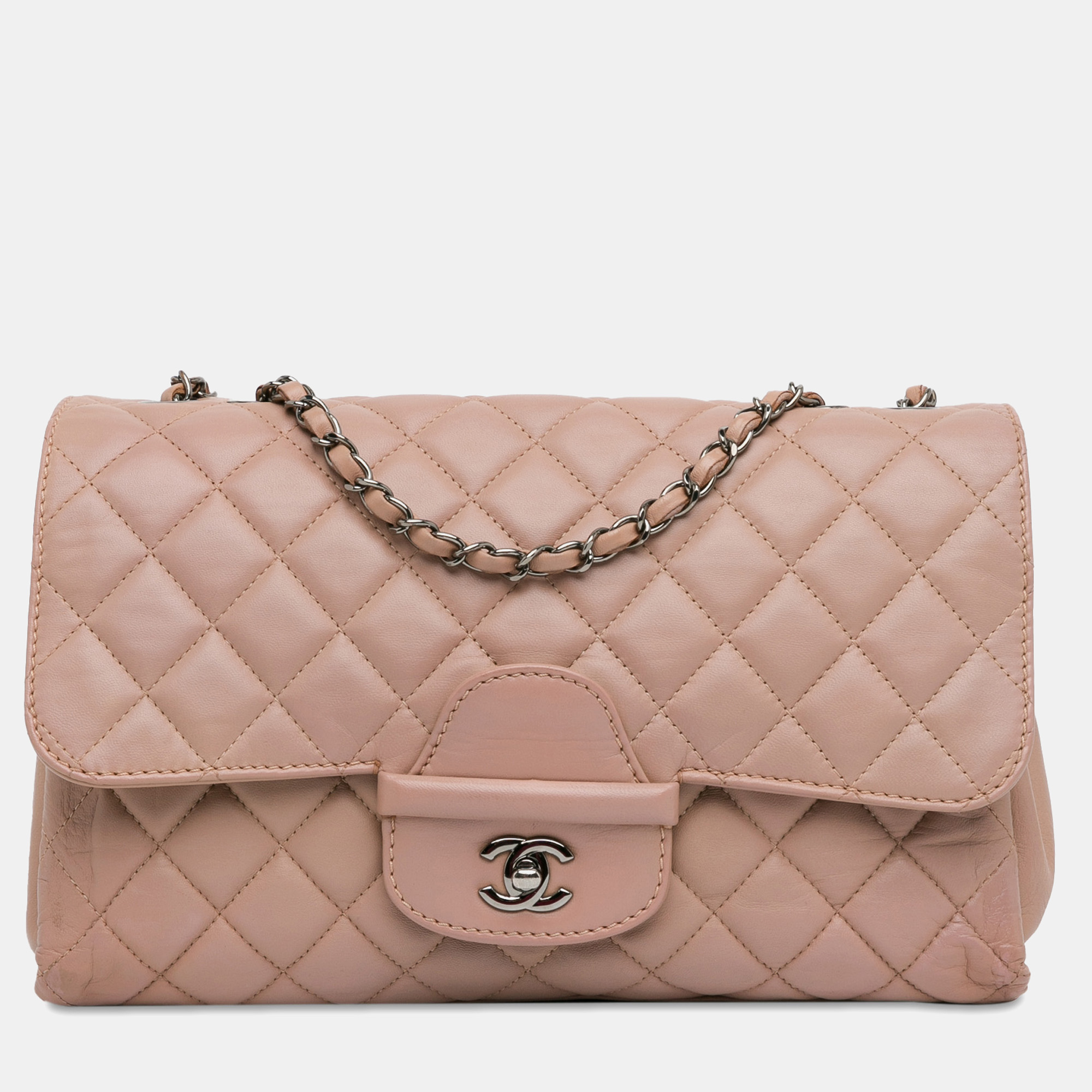 

Chanel CC Quilted Lambskin Turnlock Flap, Pink