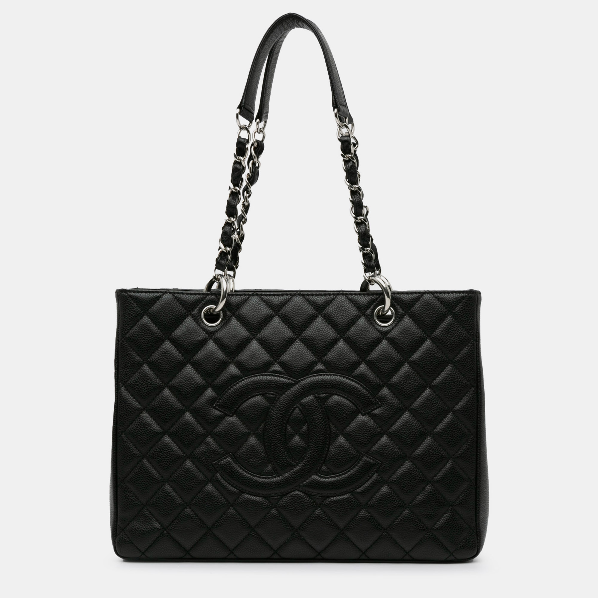 

Chanel Caviar Grand Shopping Tote Bag, Black