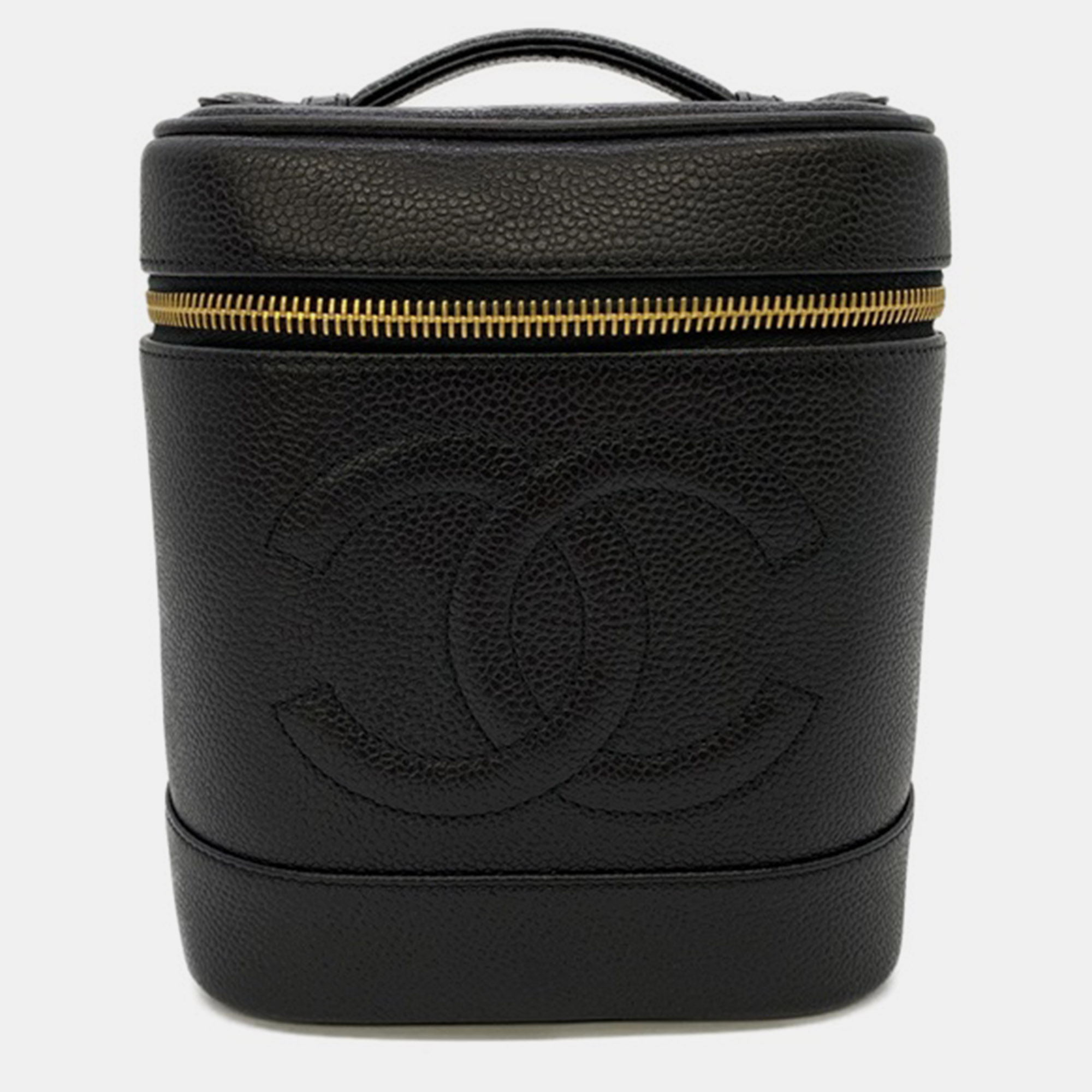 

Chanel Black Leather Vanity Case Clutch