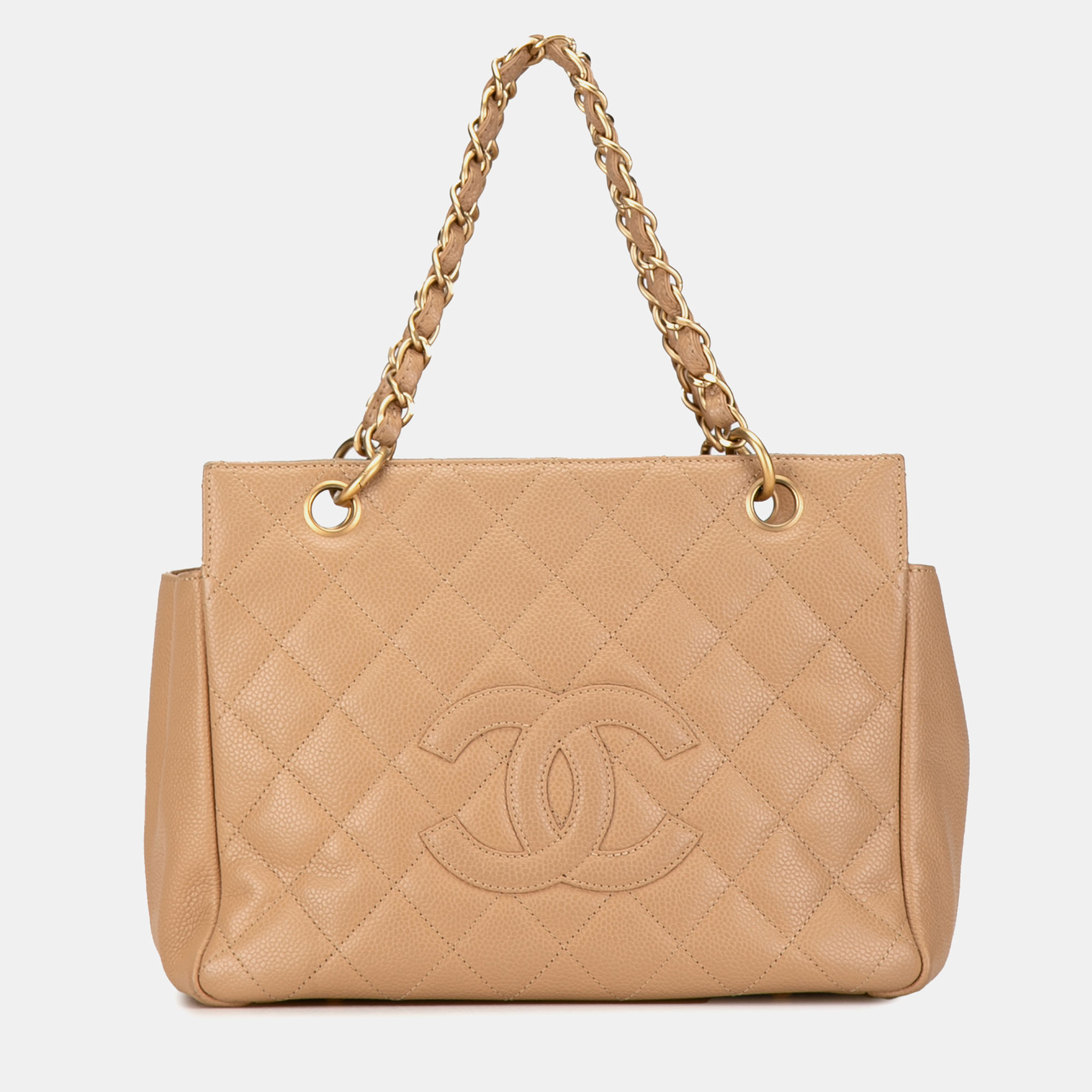 

Chanel Petite Caviar Timeless Shopping Tote, Pink