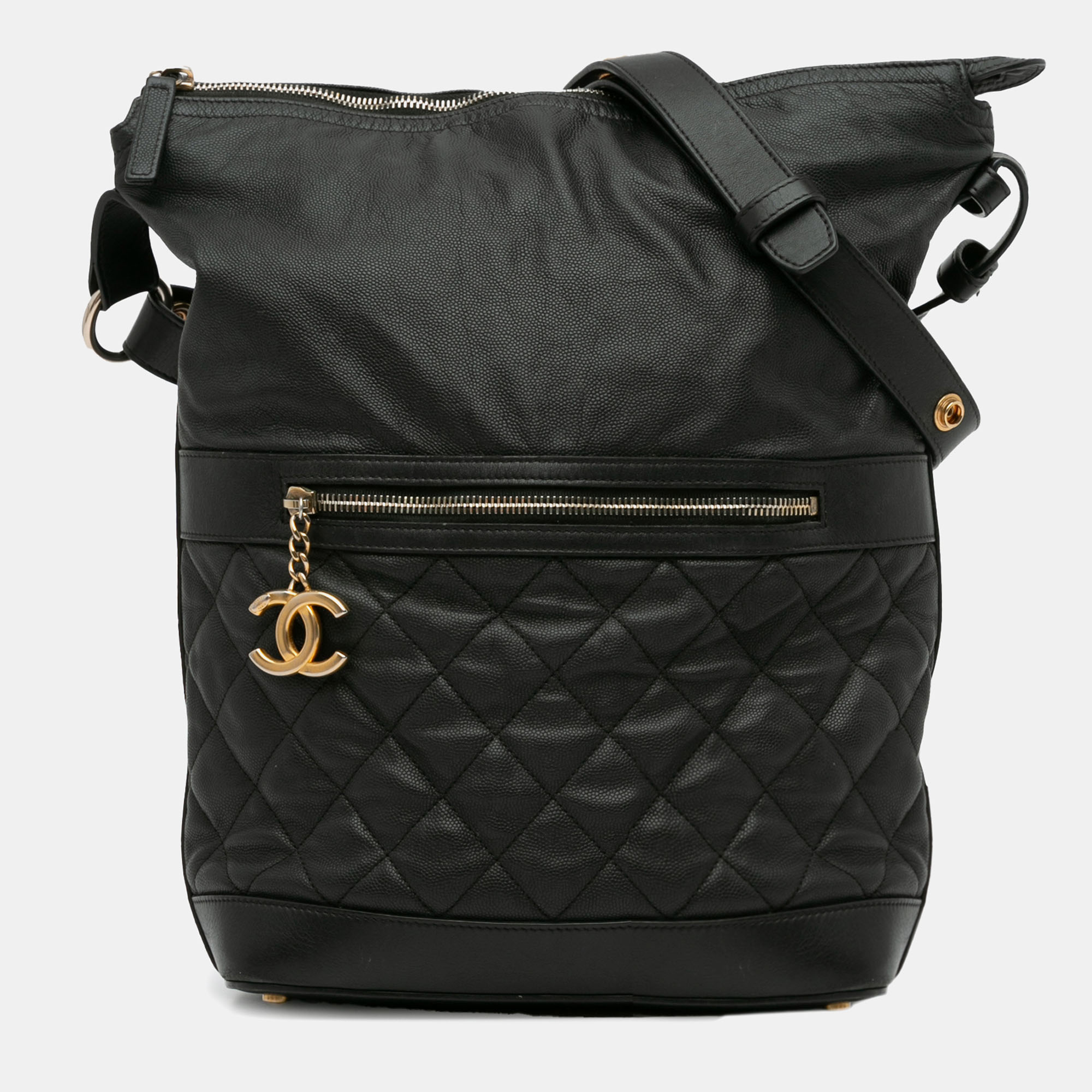 

Chanel Caviar Casual Style Hobo, Black