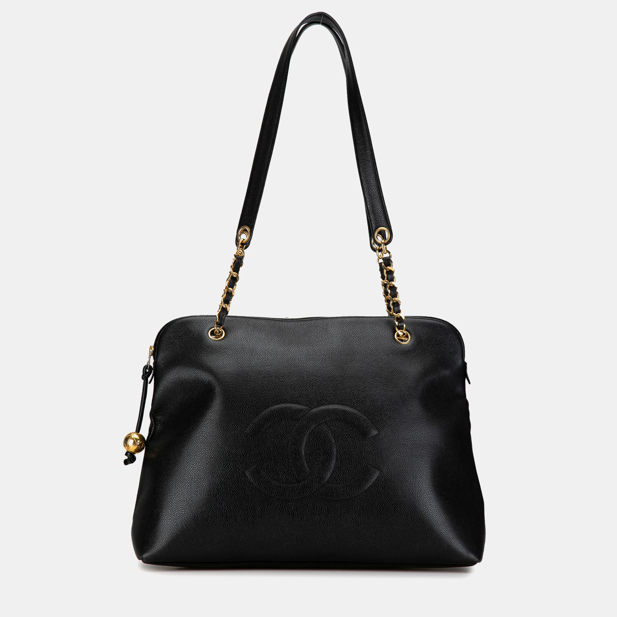 

Chanel CC Caviar Tote, Black