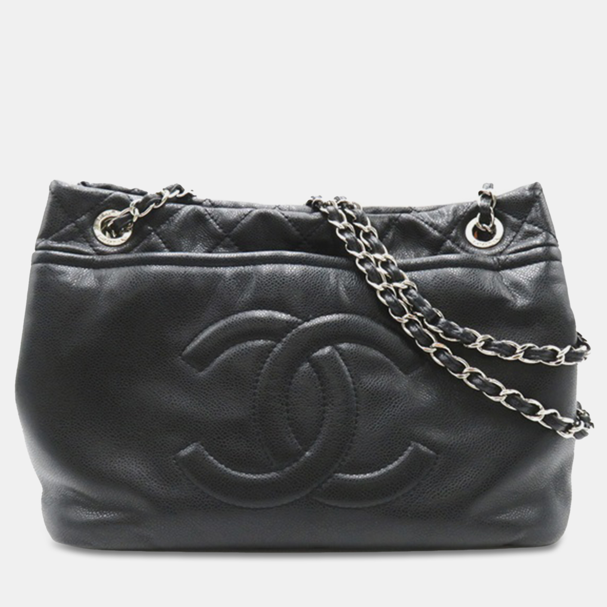 

Chanel CC Caviar Timeless Soft Tote Bag, Black