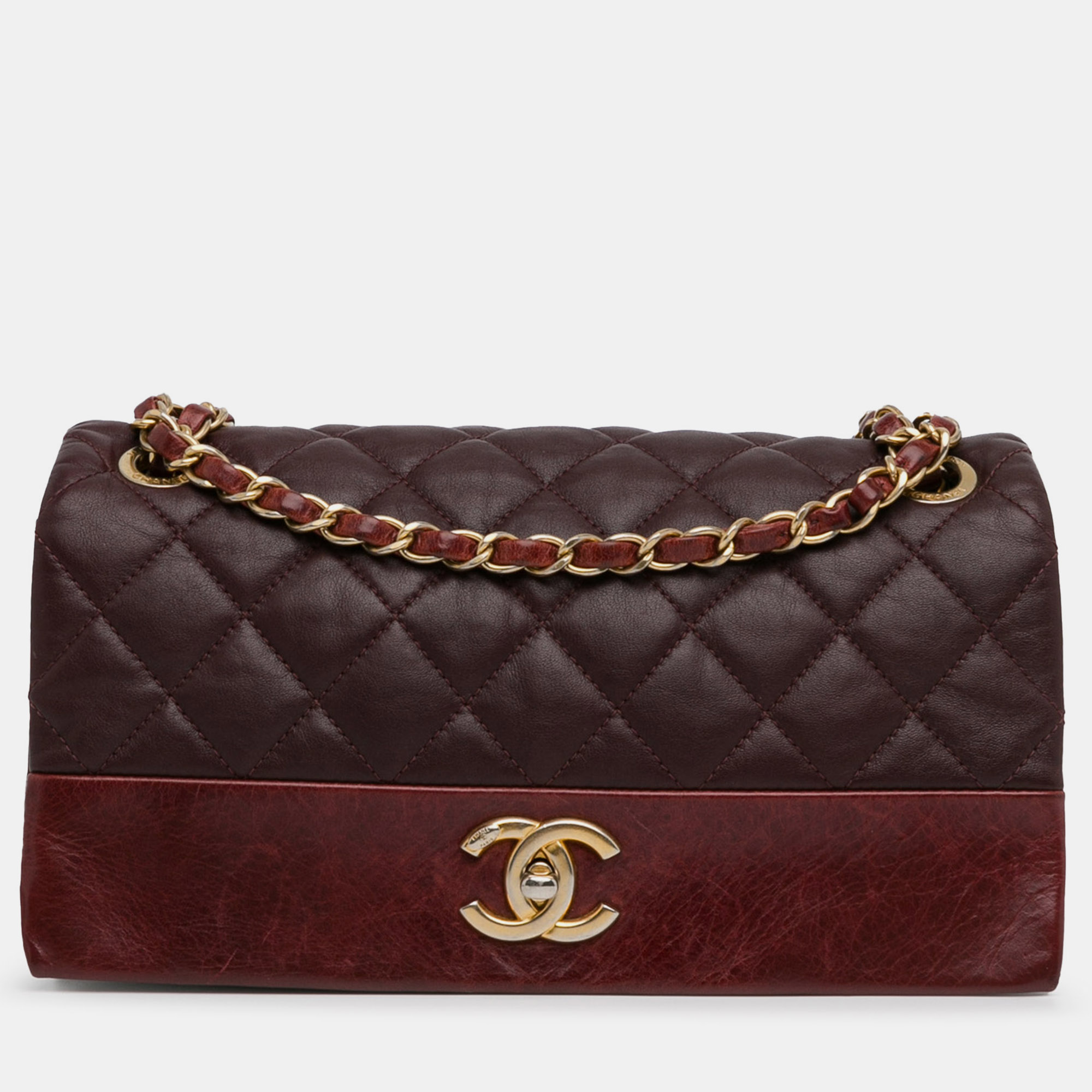 

Chanel Medium Calfskin Soft Elegance Flap, Burgundy