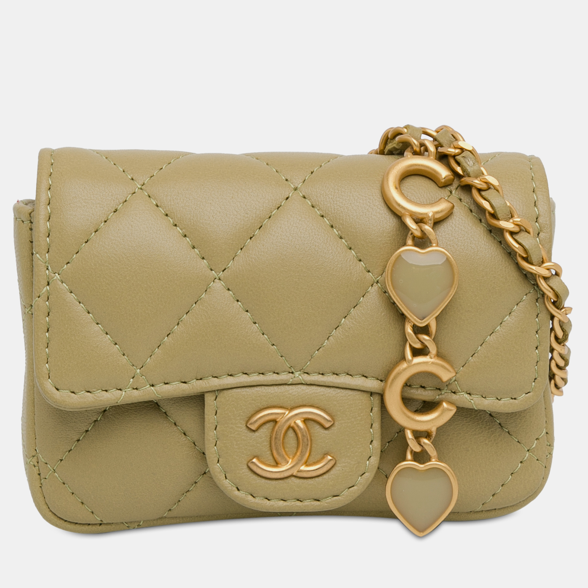 

Chanel CC Quilted Calfskin Belt Bag, Brown