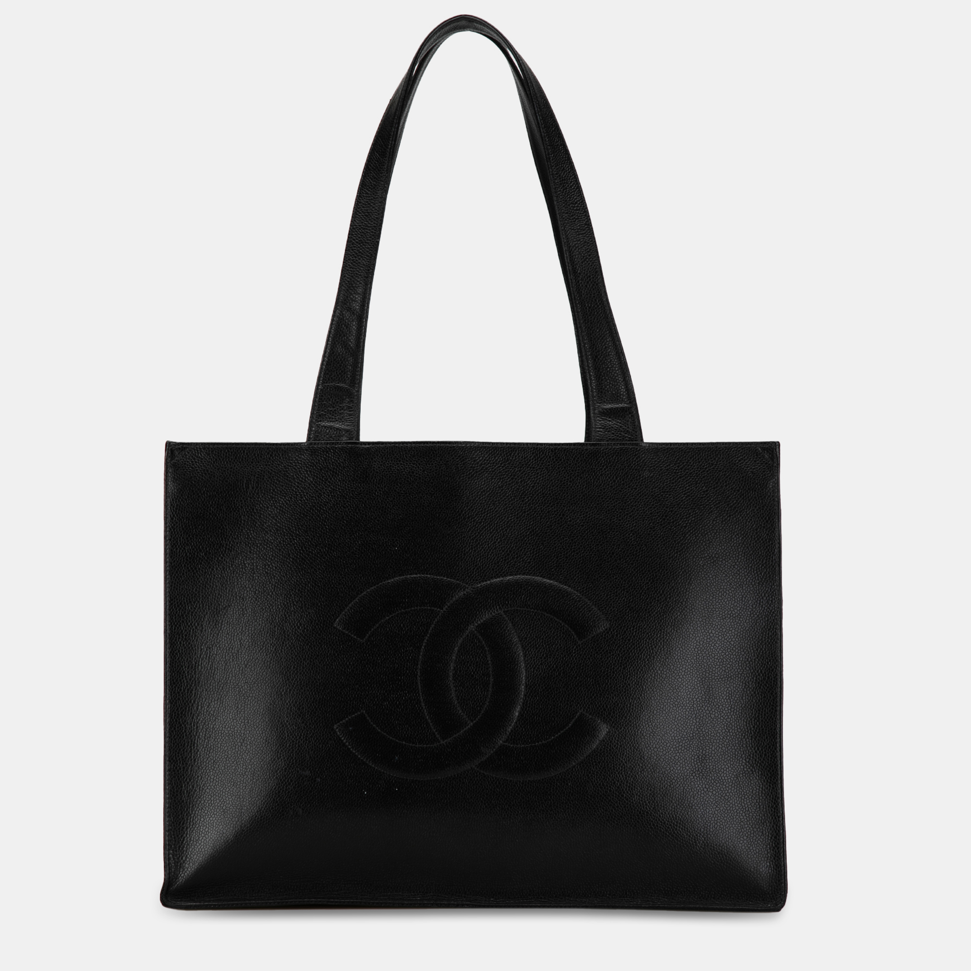 

Chanel Caviar CC Tote Bag, Black