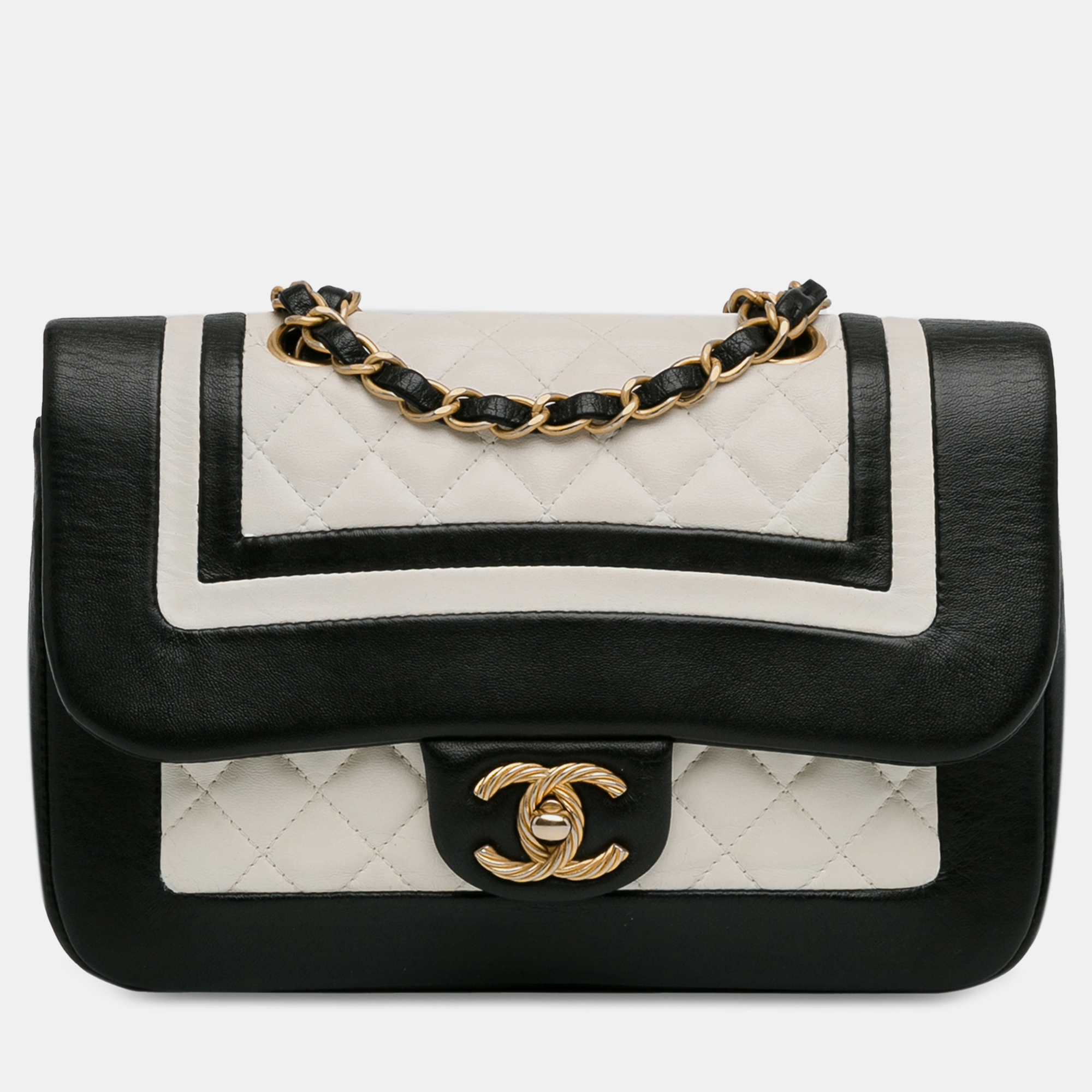 

Chanel Small Bicolor Lambskin Paris Cosmopolite Flap, Black