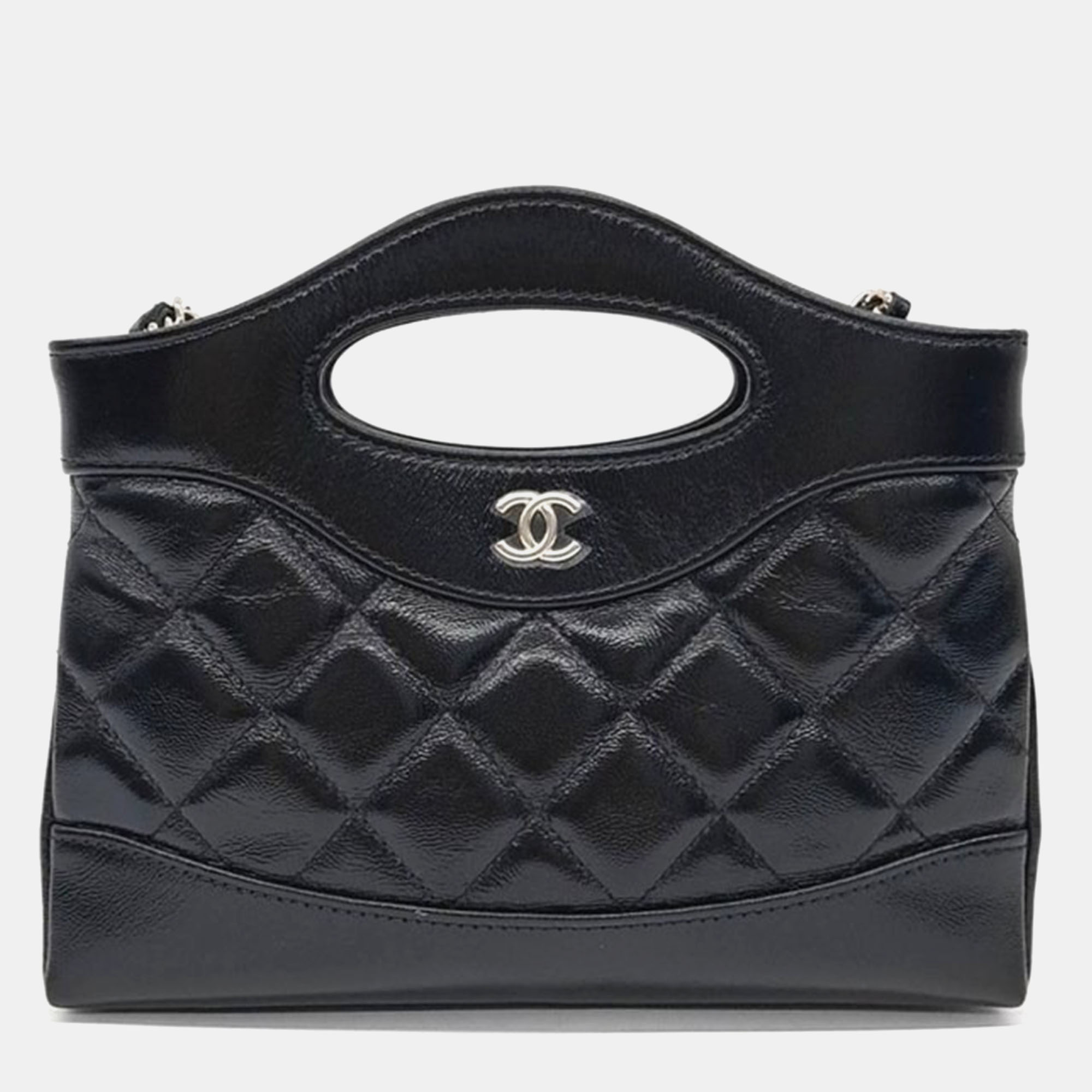 

Chanel Black Leather 31 Mini Shopping Bag