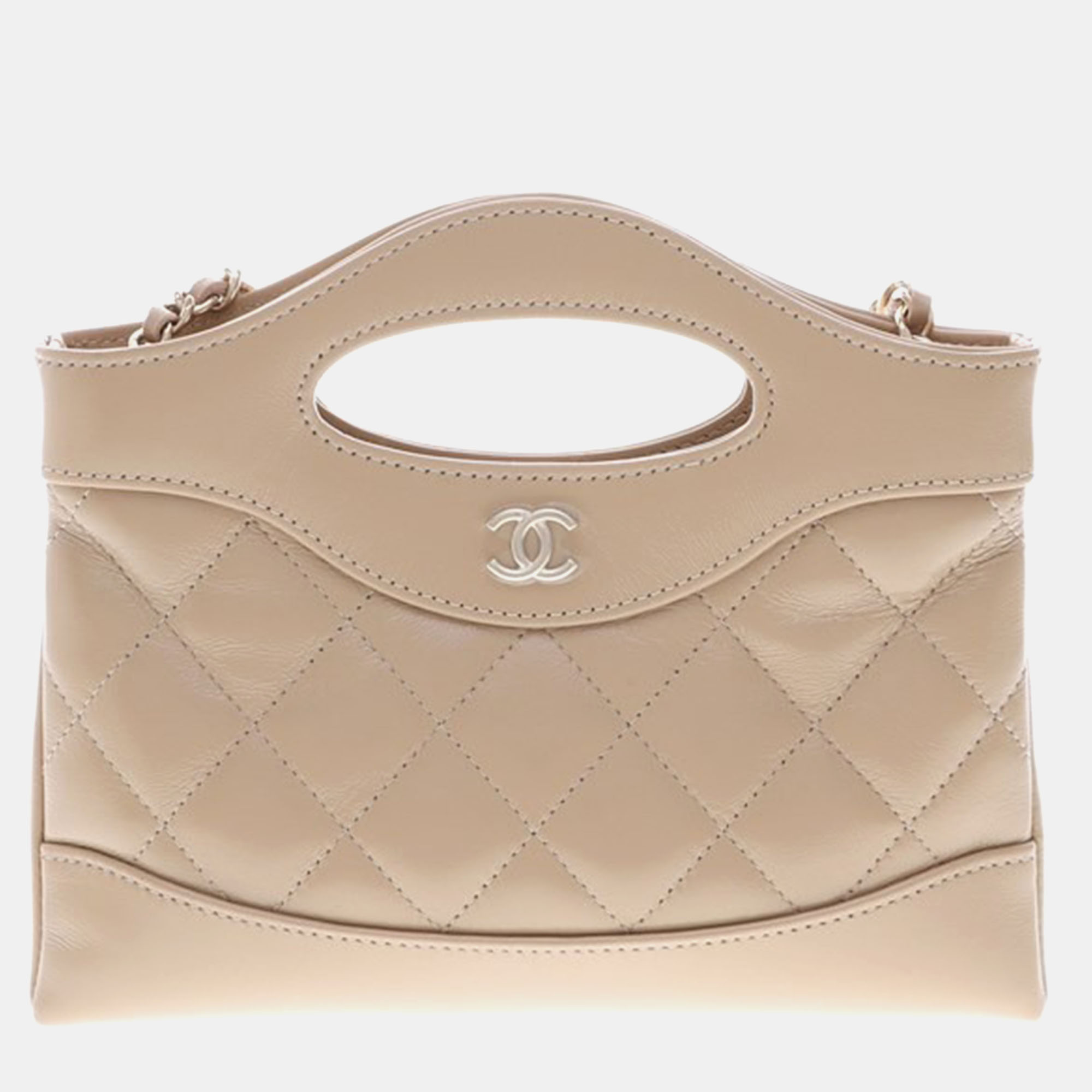 

Chanel Beige Leather 31 Shopping Bag