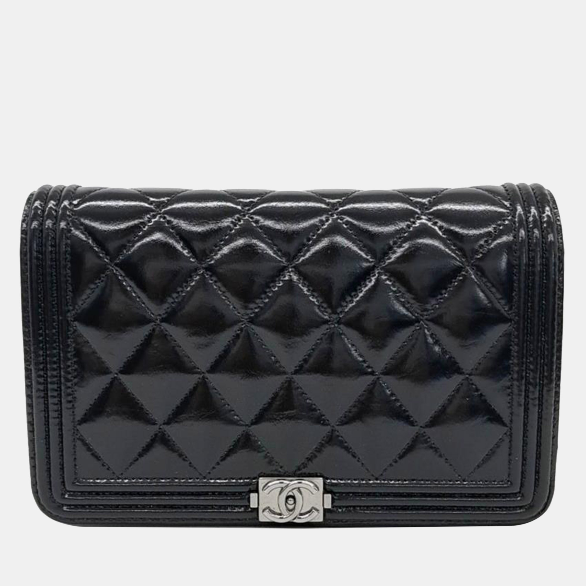 

Chanel Black Leather Boy Mini WOC Bag