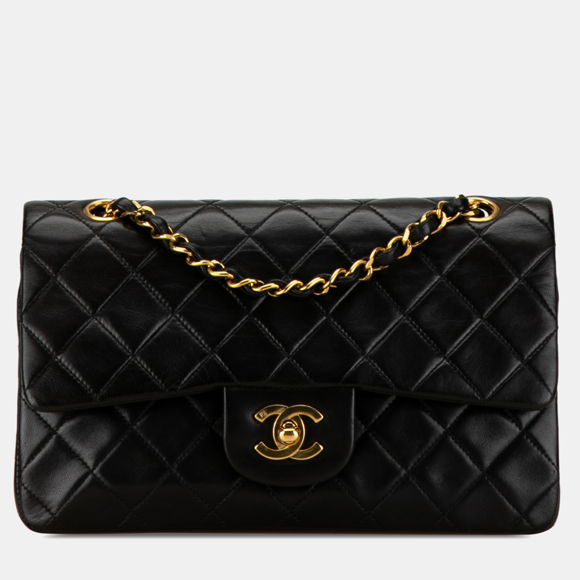 

Chanel Medium Classic Lambskin Double Flap, Black