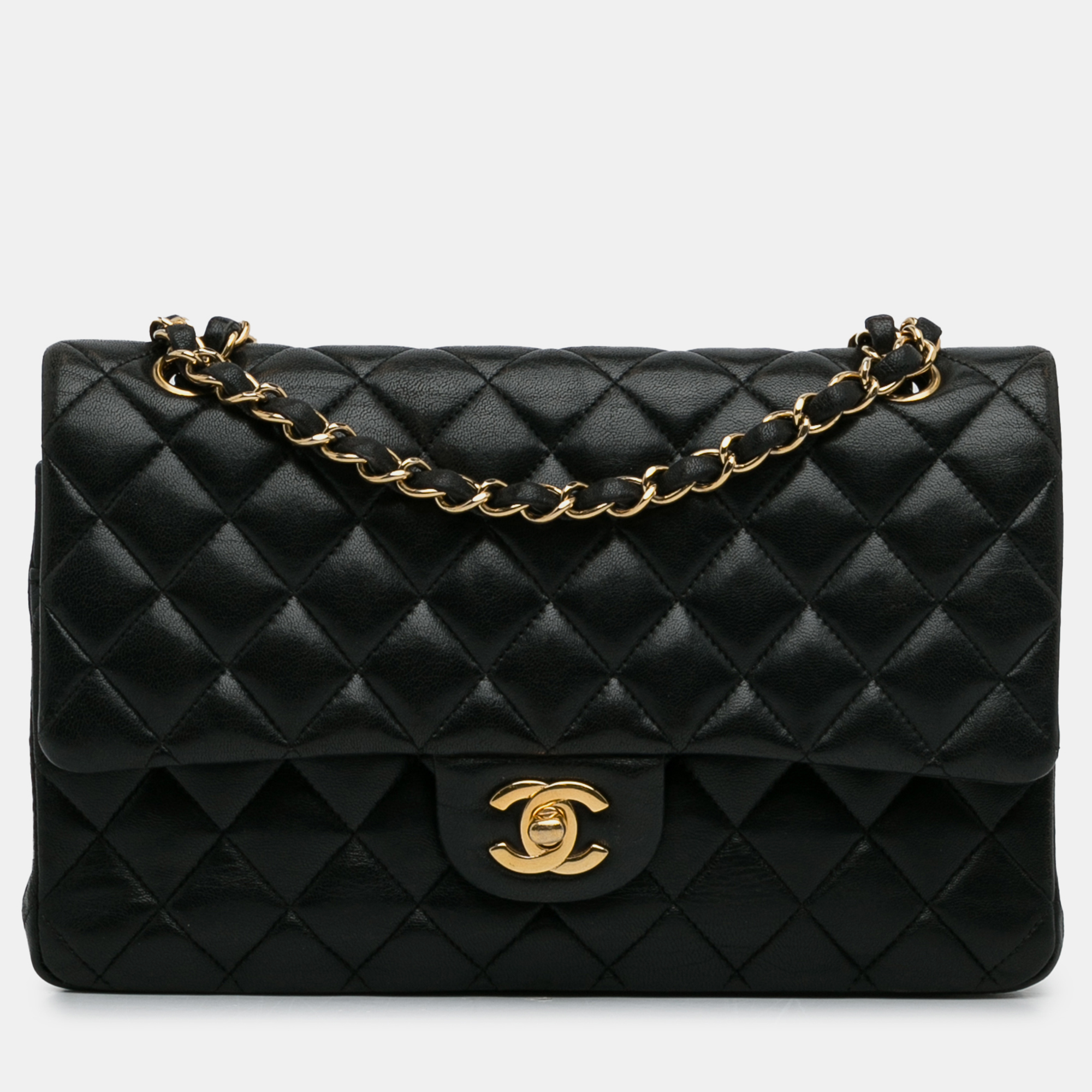 

Chanel Medium Classic Lambskin Double Flap, Black