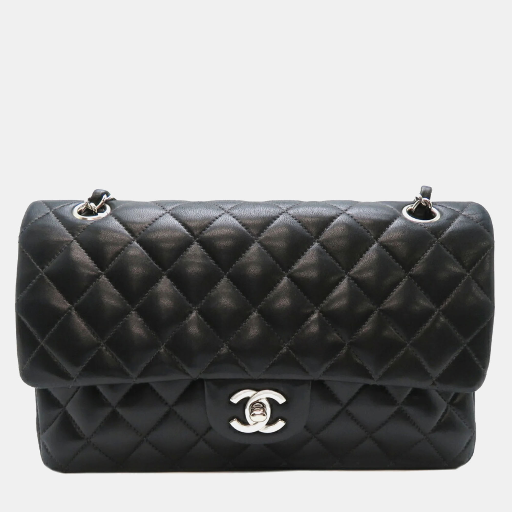 

Chanel Black Leather  Classic Double Flap Shoulder Bag