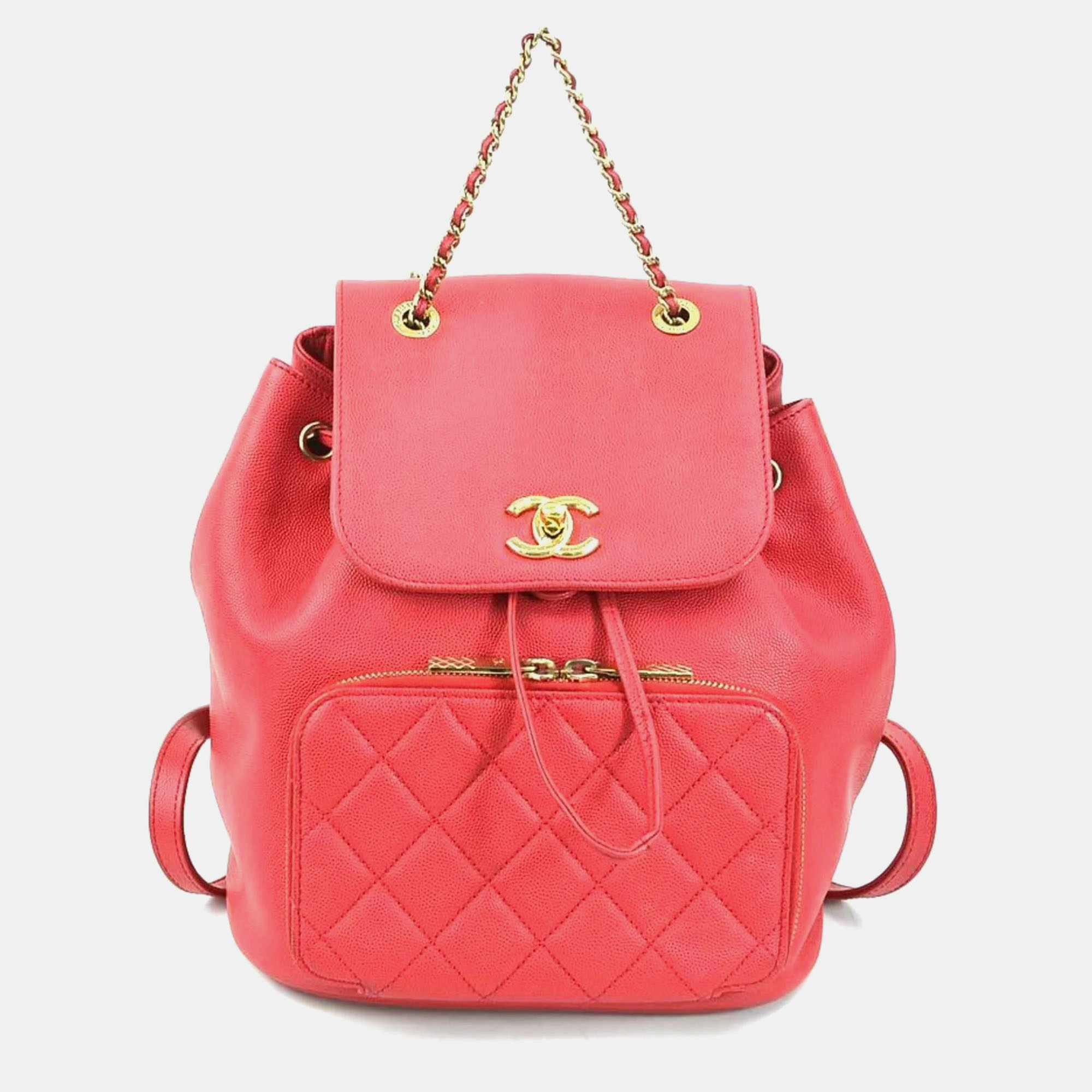 

Chanel Pink Caviar Leather Business Affinity Backpack