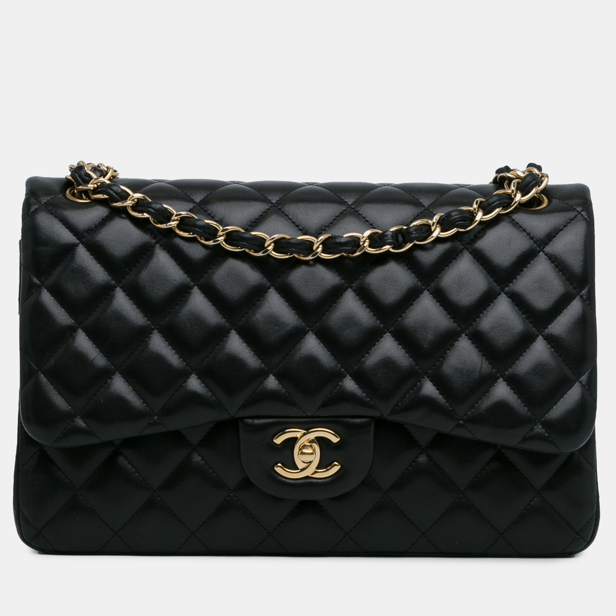 

Chanel Jumbo Classic Lambskin Double Flap, Black