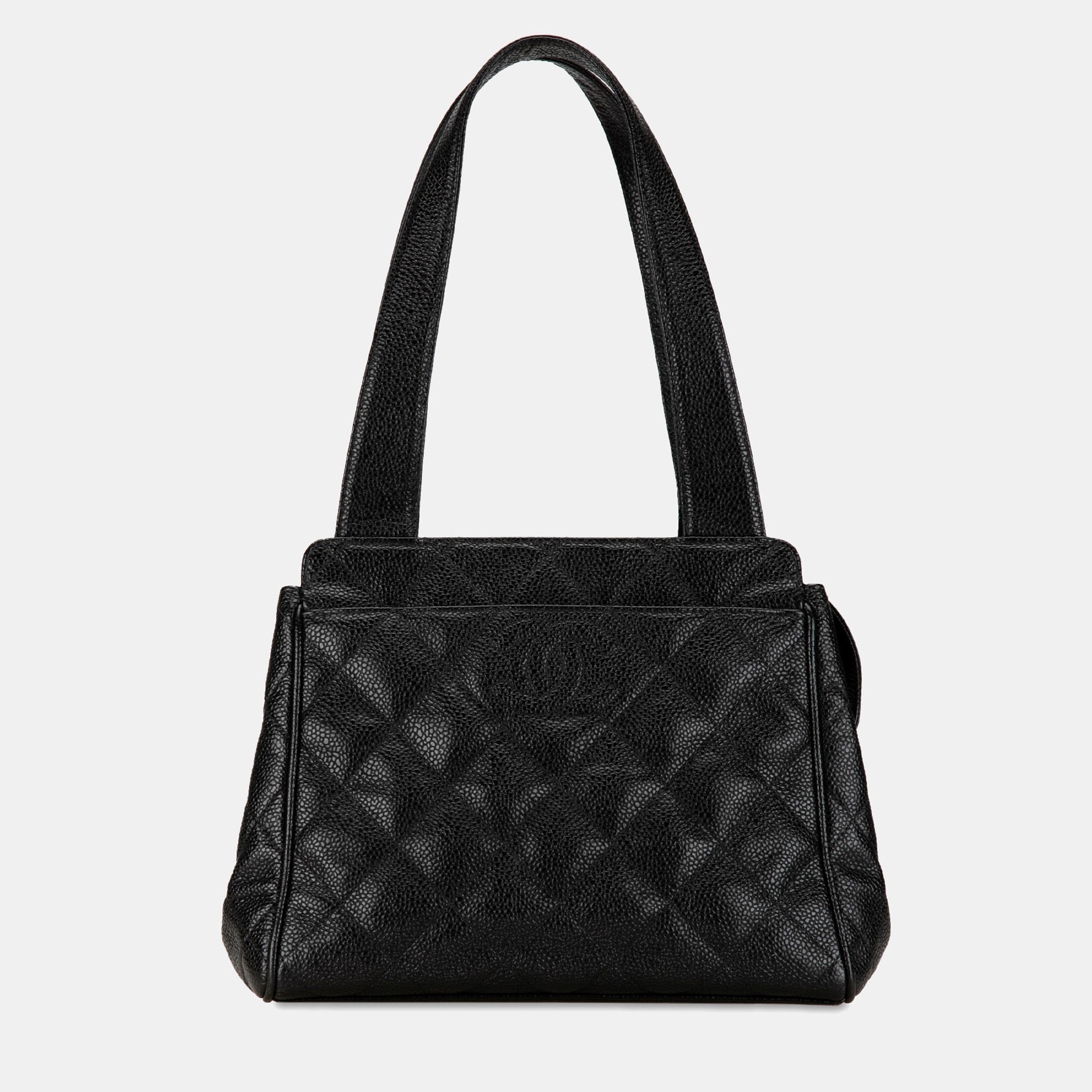 

Chanel CC Caviar Handbag, Black