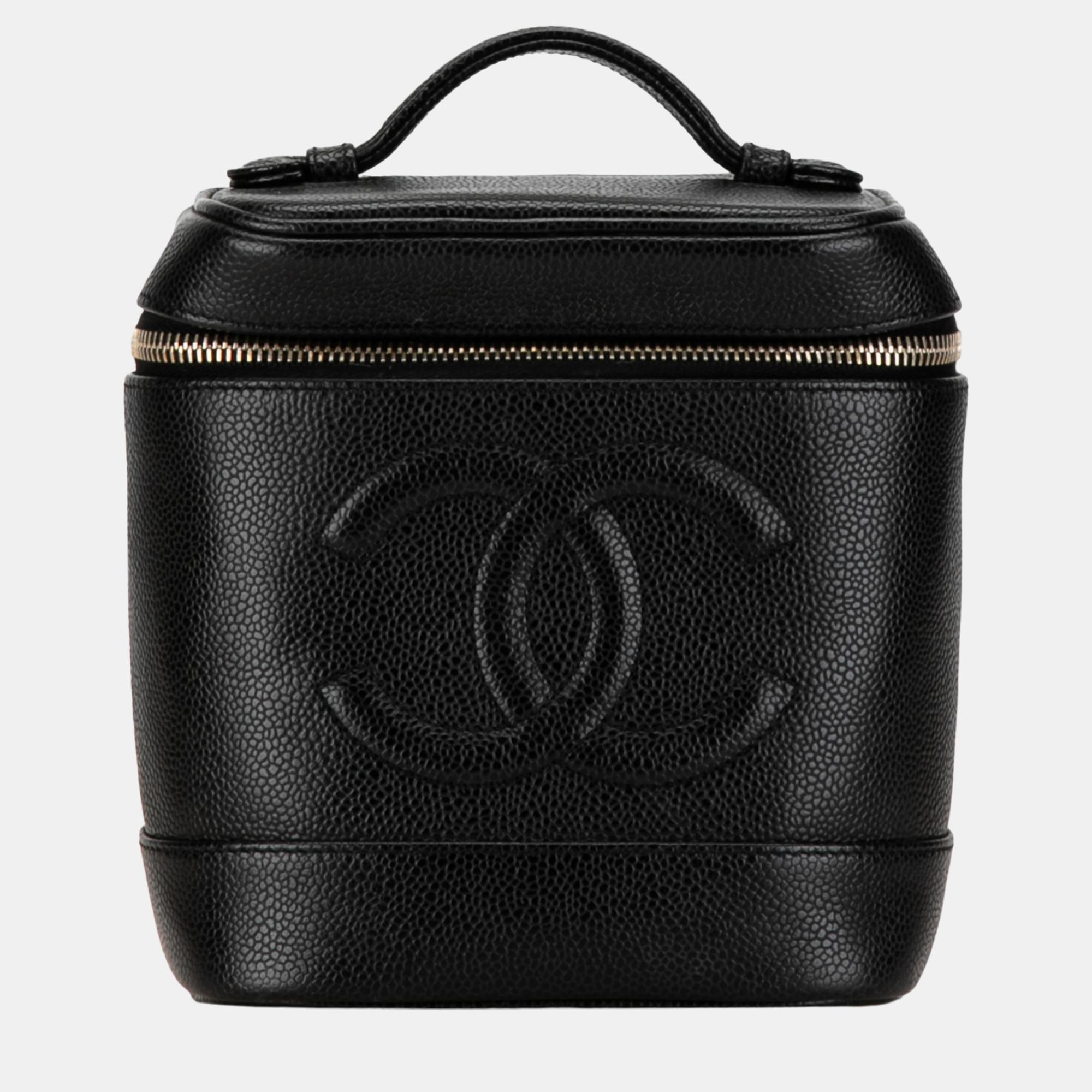 

Chanel Black CC Caviar Vanity Case