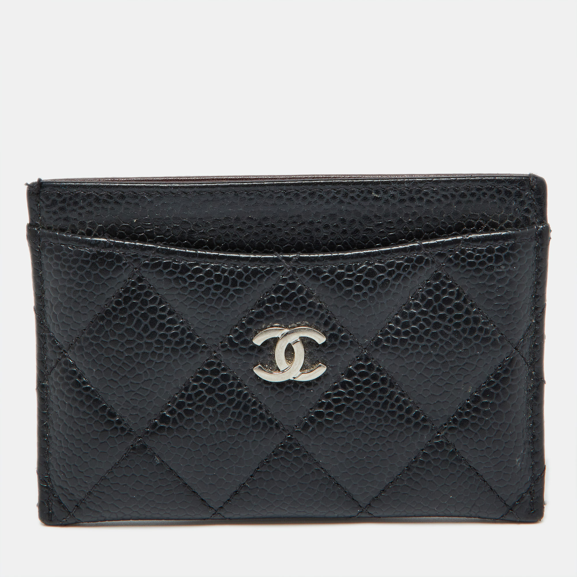 

Chanel Black Quilted Caviar Leather Classic Card Holder