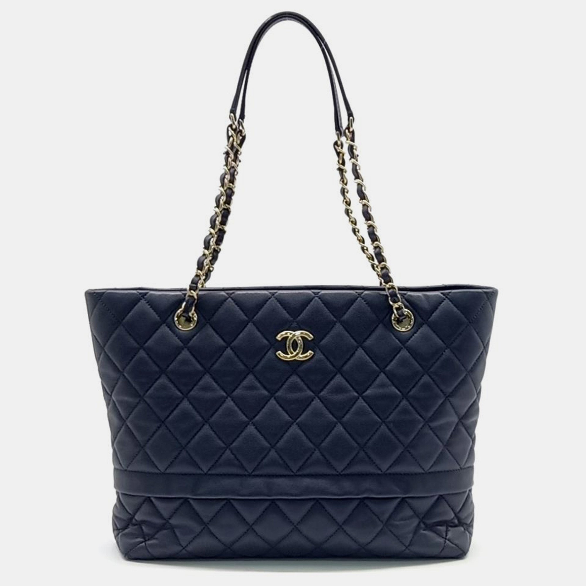 

Chanel Caviar Shoulder Bag, Navy blue