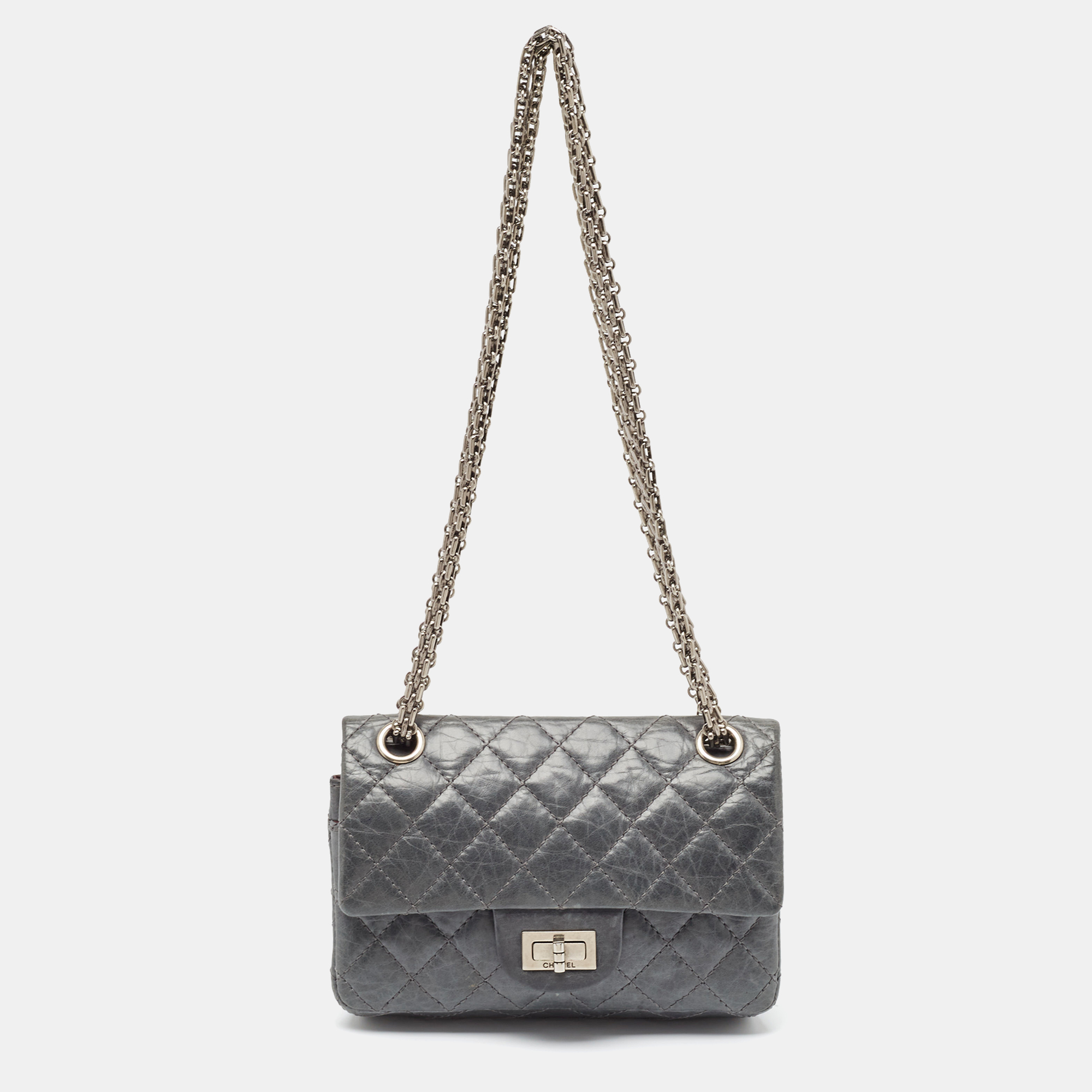 

Chanel Blue Quilted Leather Classic 224 Reissue 2.55 Flap Bag