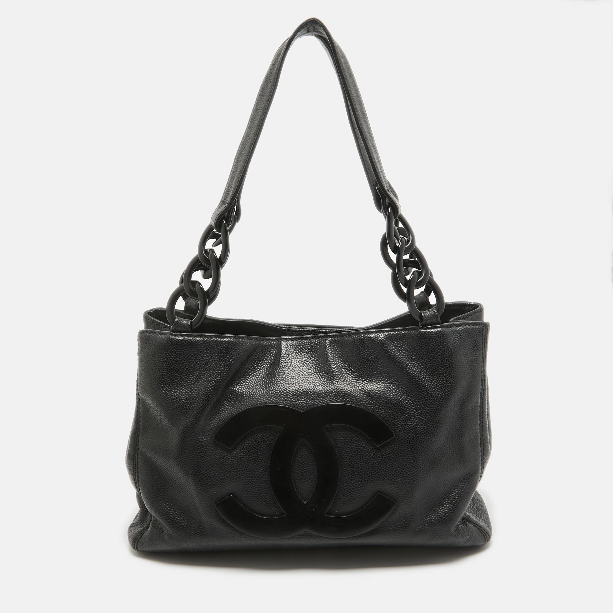 

Chanel Black Leather Bekko Shopper Tote